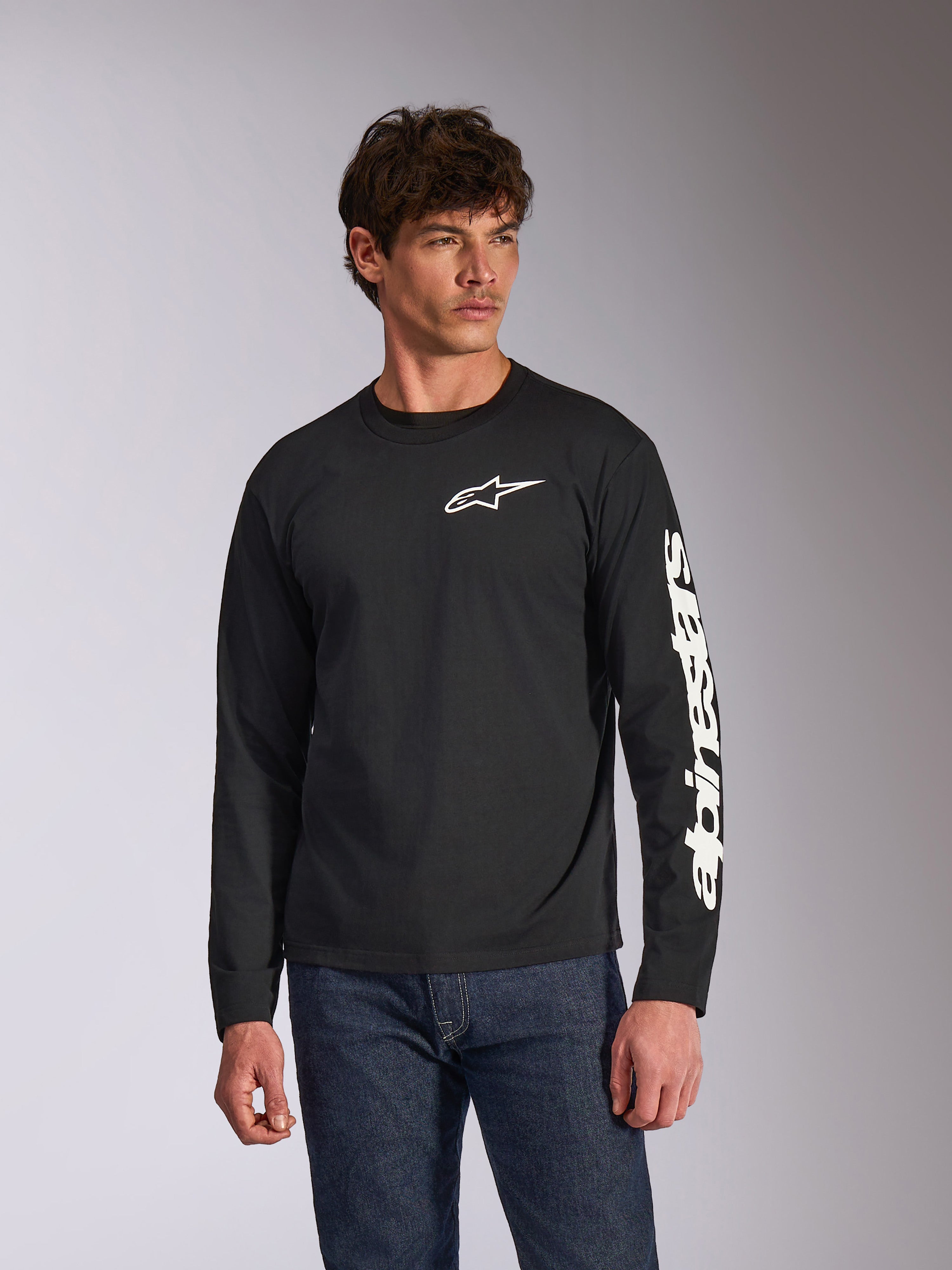ed3n ロンT swag archive スケーター fti Trackside CSF - Black Sportswear Tee | Alpinestars®