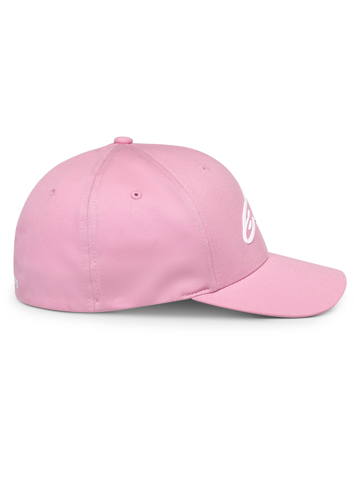 Alpinestars Ageless Multi Hat, Pink baseball cap, side profile view, curved bill and structured crown, white 3D Astars logo, casual motorsport-inspired streetwear