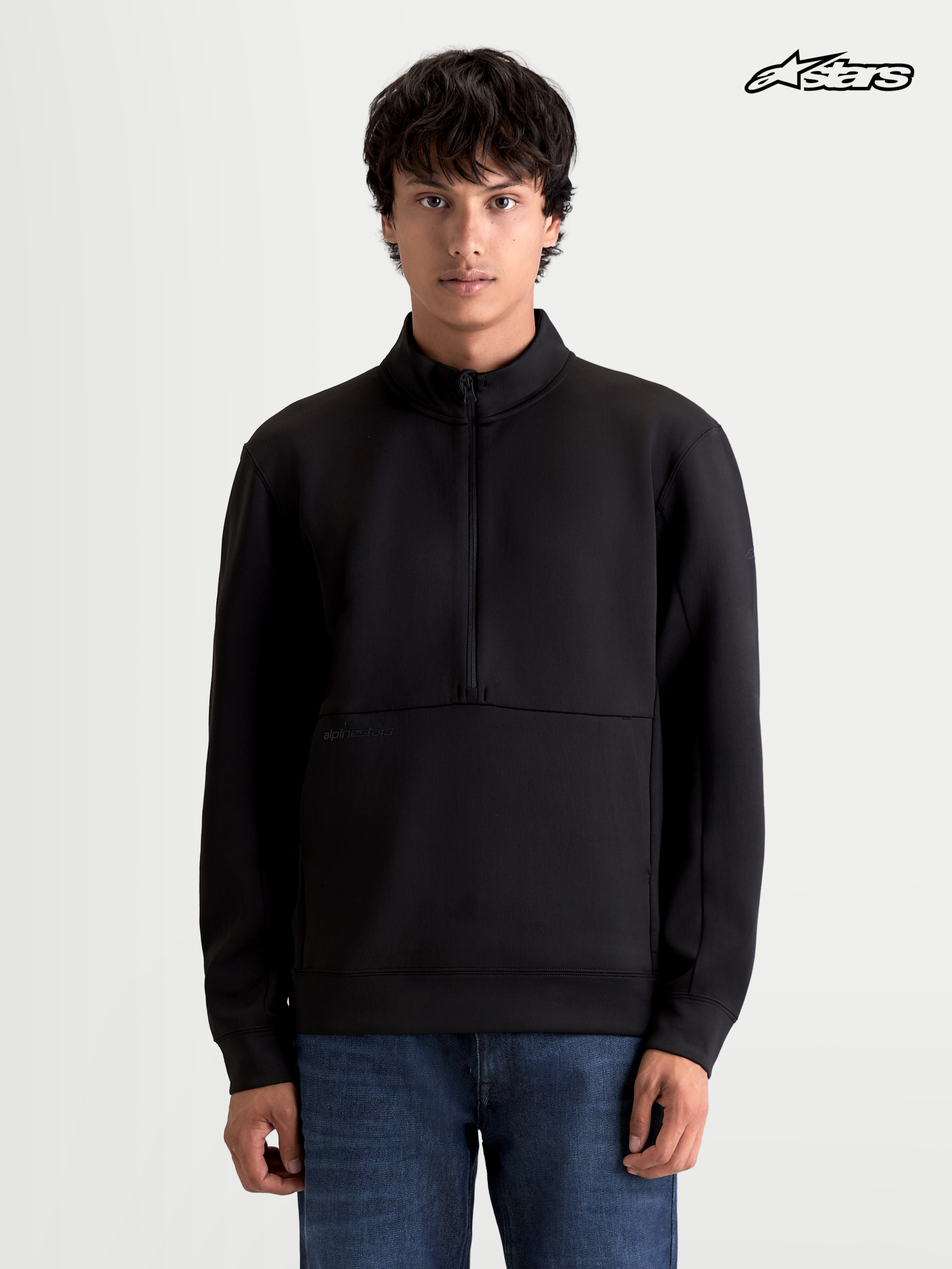 Apera Half-Zip - Black Sweatshirt | Alpinestars®