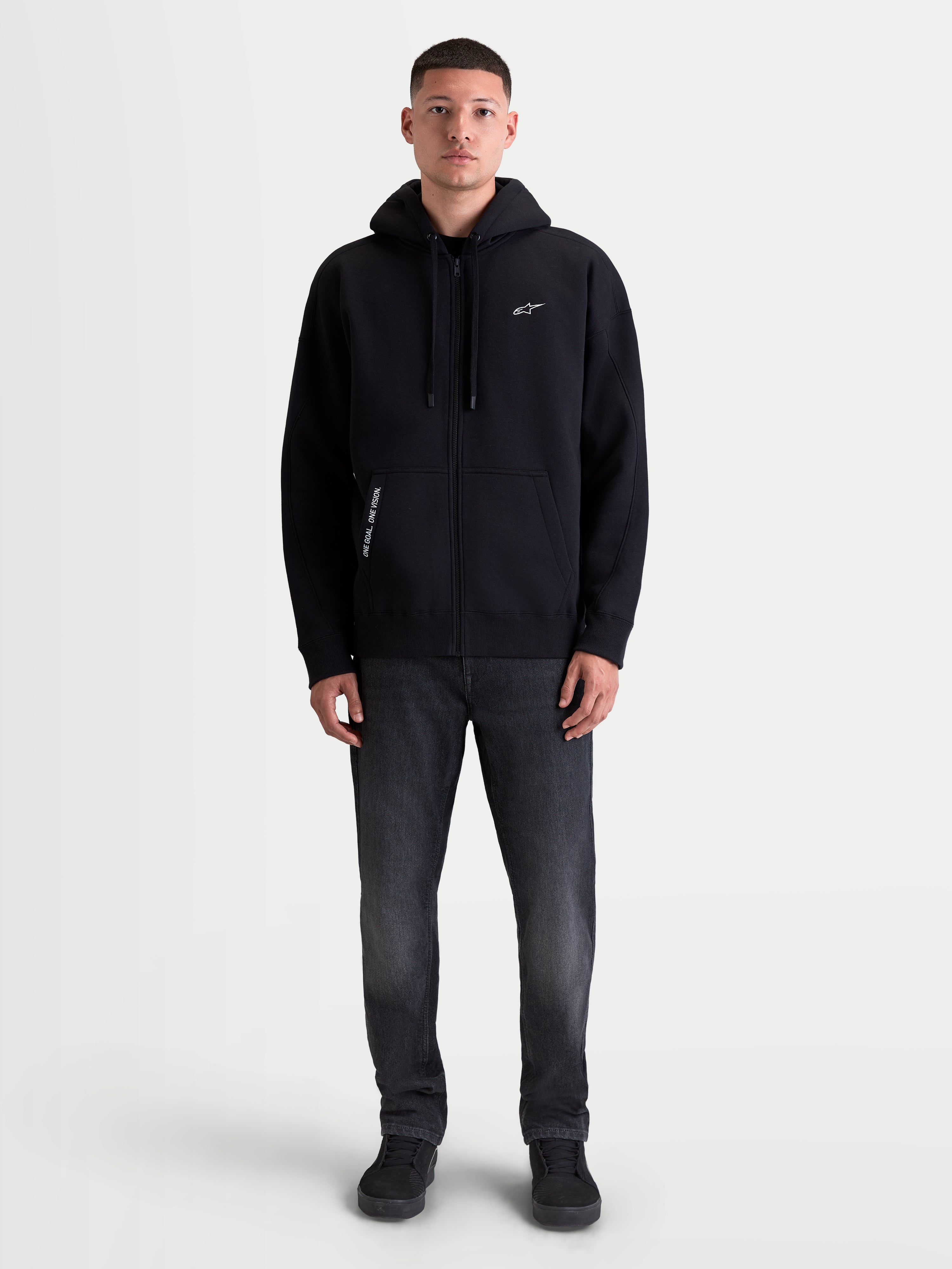 Pioneer Oversized - Black Hoodie | Alpinestars®