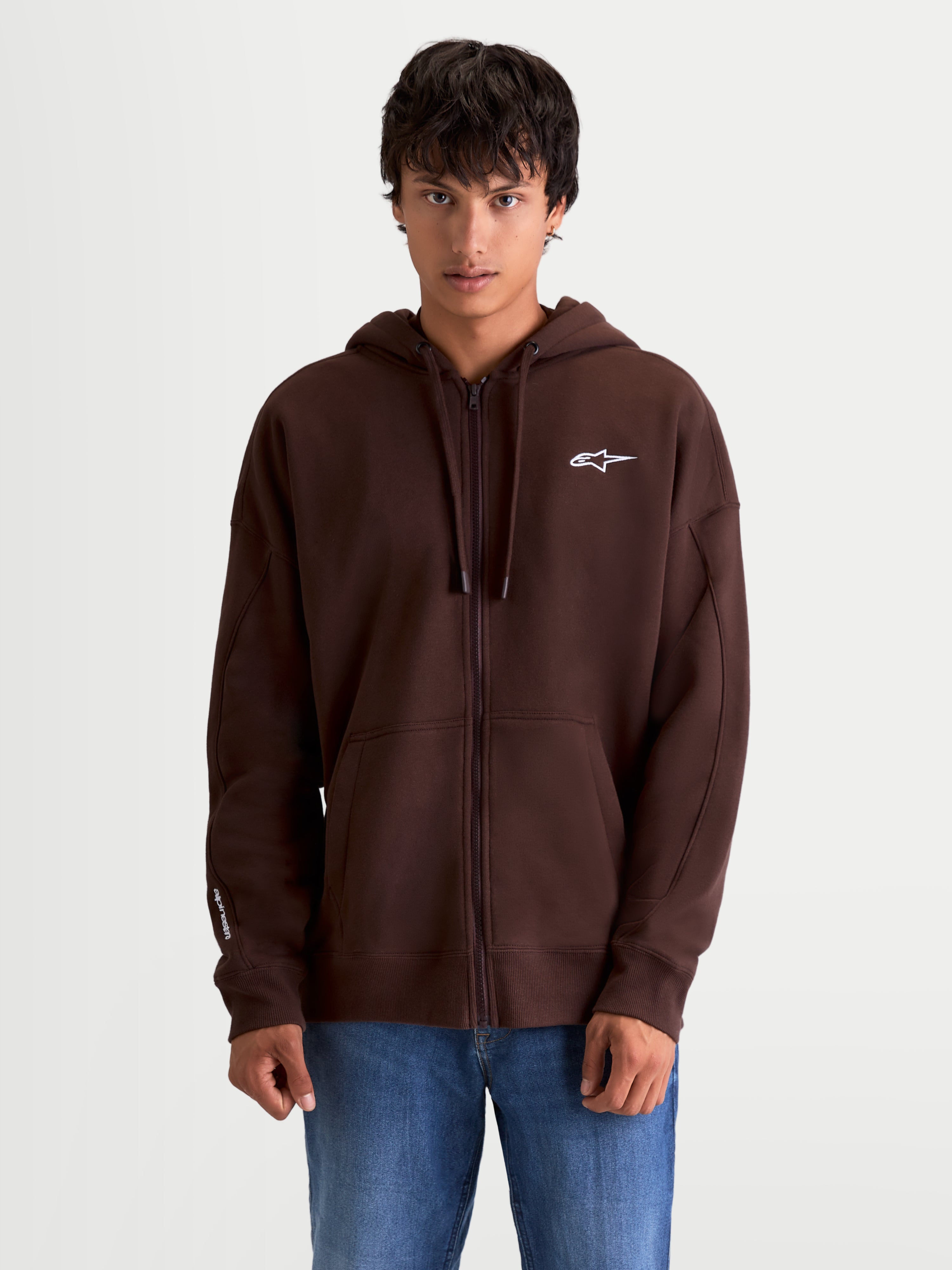 Entity Oversized - Brown Hoodie | Alpinestars®