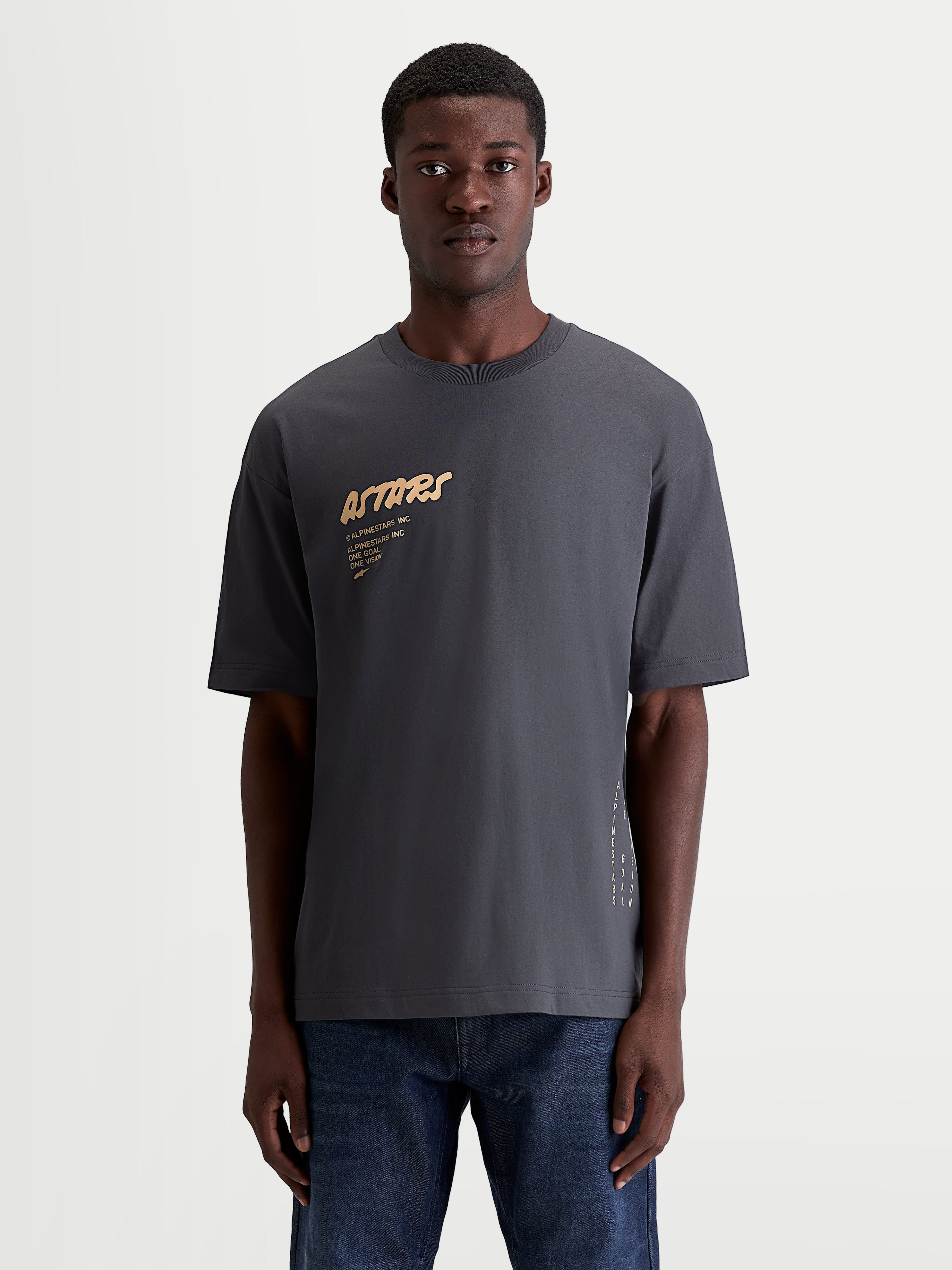 Chalk Oversized CSF - Gray Tee | Alpinestars®