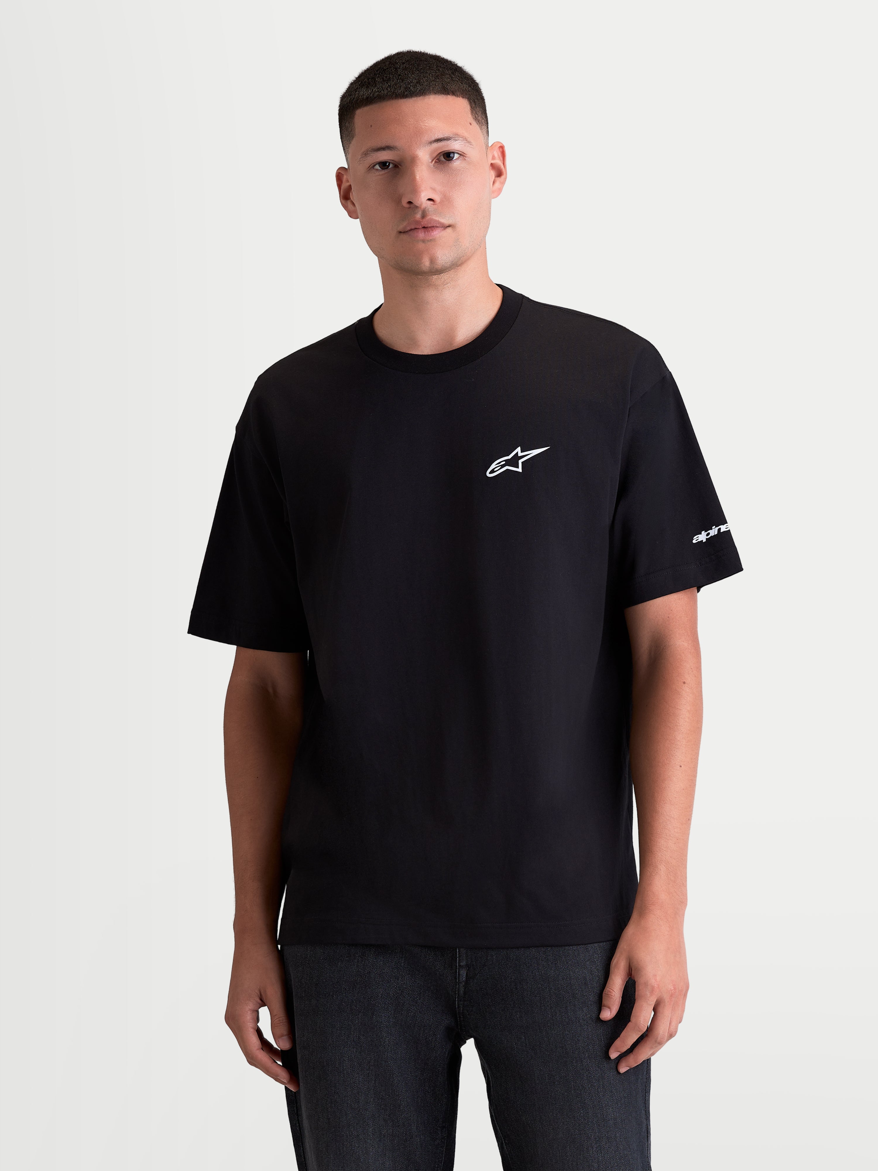 Mandate Oversized CSF - Black Tee | Alpinestars®