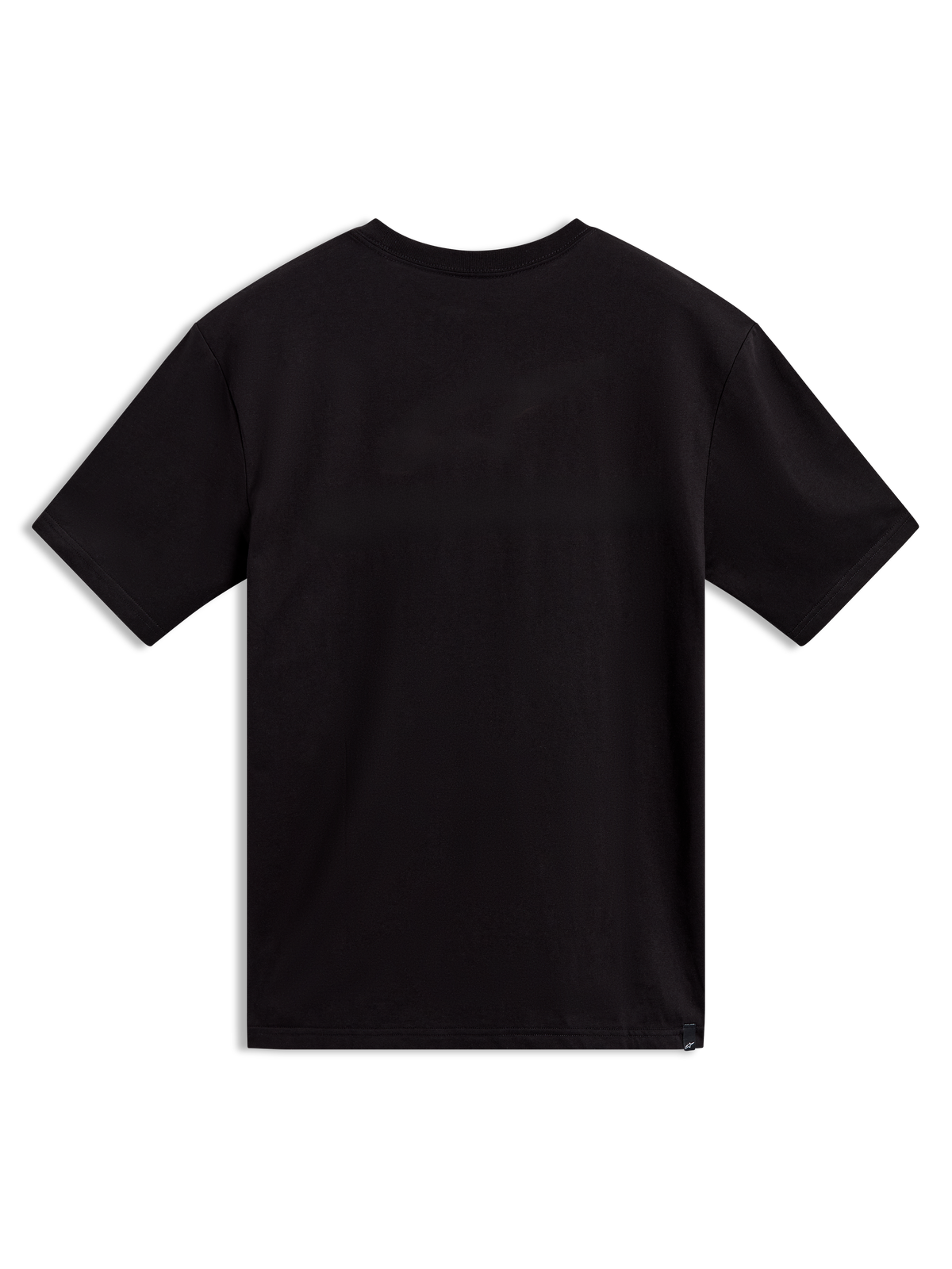 Alpinestars Singular CSF Tee, black short-sleeve sportswear t-shirt, back view, premium cotton blend.