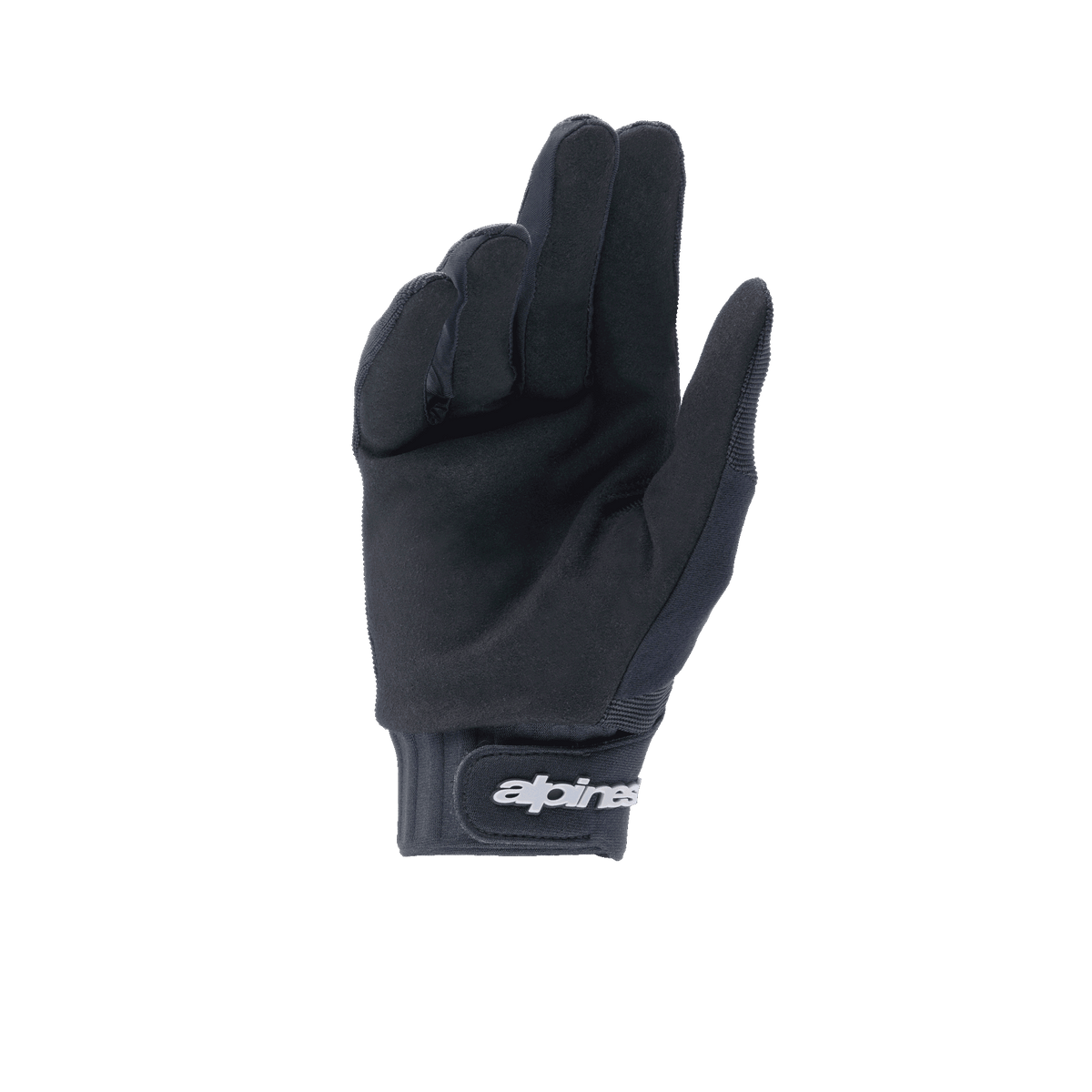 Alpinestars A-Dura Gloves, Black MTB Gloves, synthetic suede palm for grip and durability, neoprene cuff with hook and loop wrist closure, versatile performance gear for mountain biking