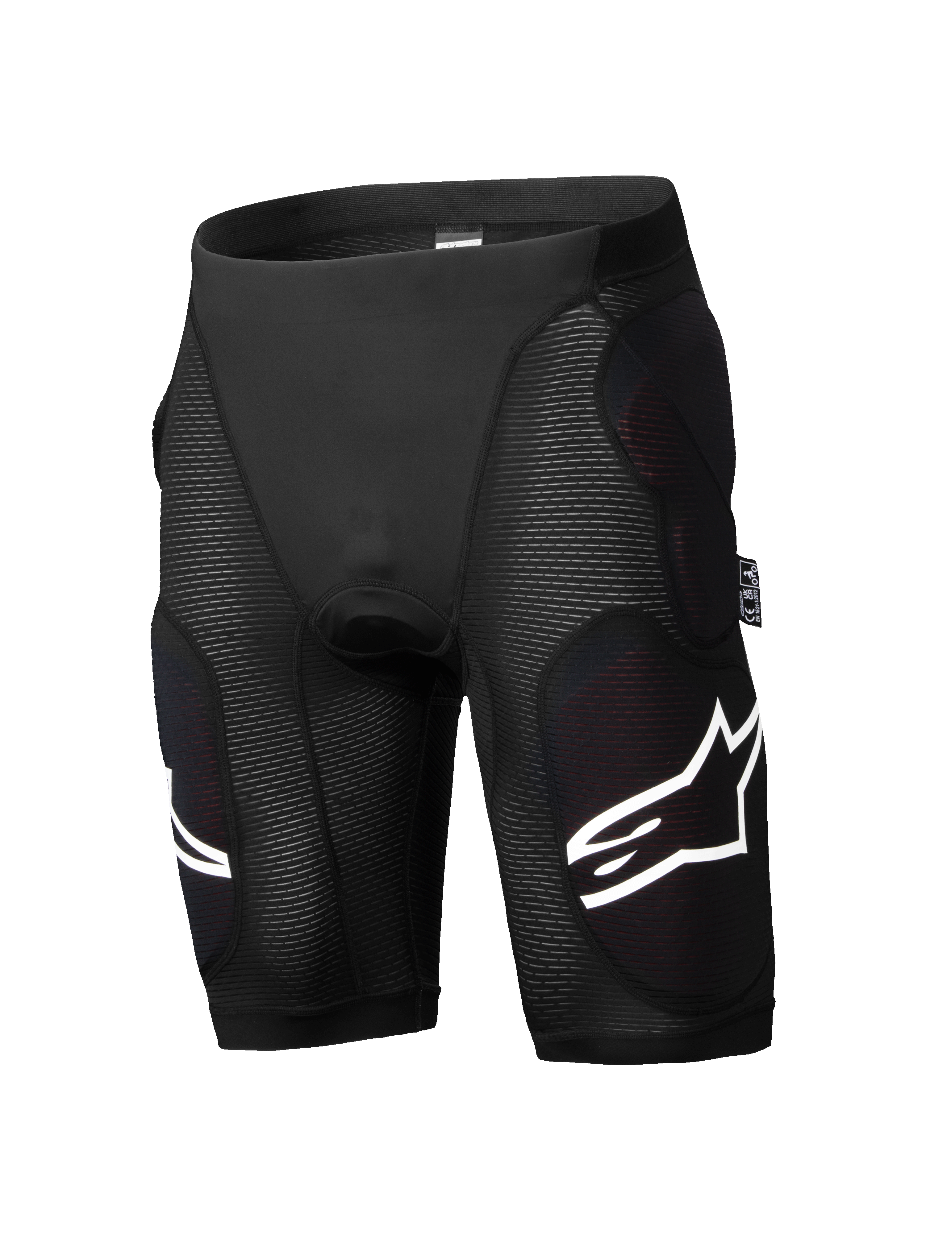 A-Impact Plasma - Black Cycling Protection Shorts | Alpinestars®