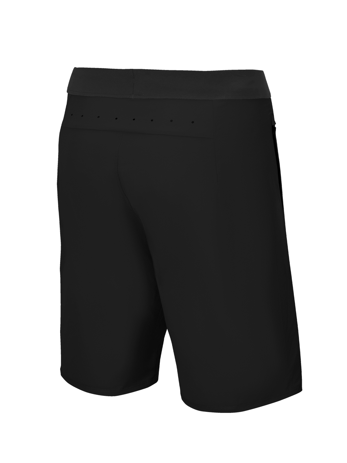 Alpinestars A-Aria Lite Short, Mountain Bike Shorts, Black, rear view showing laser perforations at the back yoke for ventilation, lightweight performance fabric for trail riding