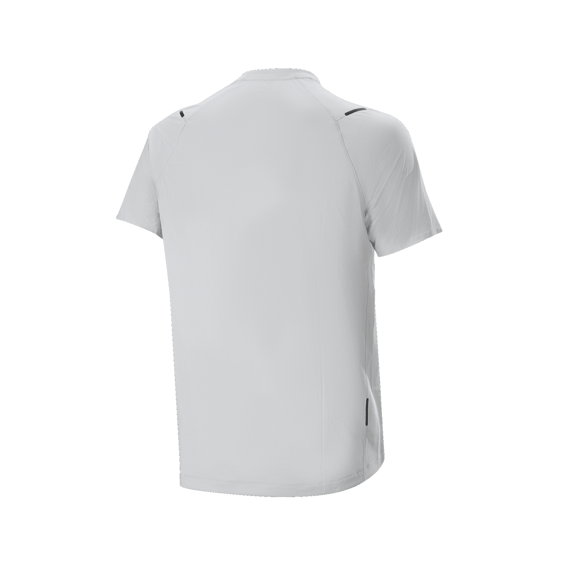 Alpinestars A-Aria Astar Jersey, Short Sleeve Cycling Jersey, White Dove, Back view featuring lightweight breathable fabric, dropped tail for coverage, and subtle reflective accents.