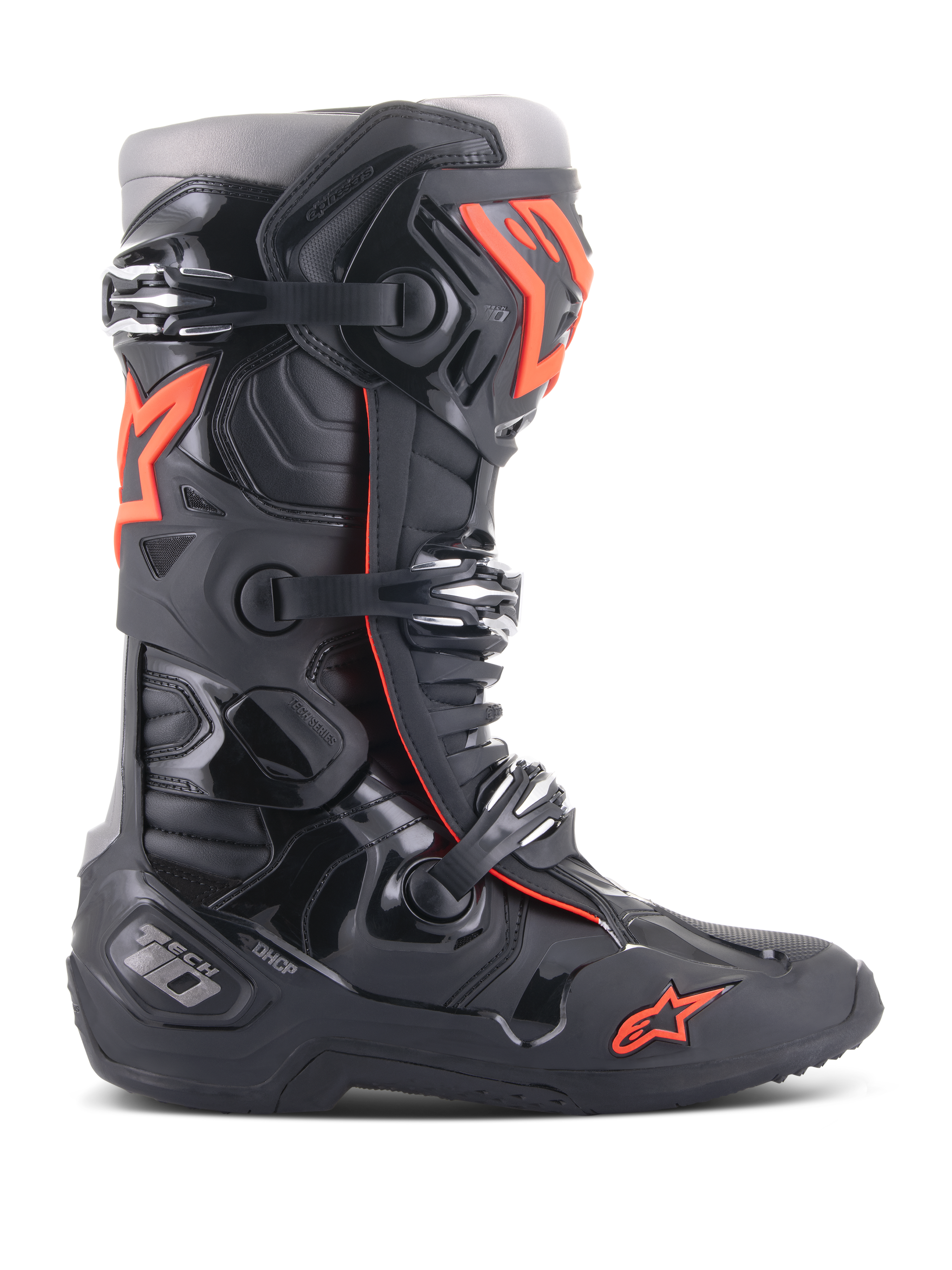 Tech 10 - Black Red MX Boots | Alpinestars® Tech 10 - Black Red MX Boots | Alpinestars®
