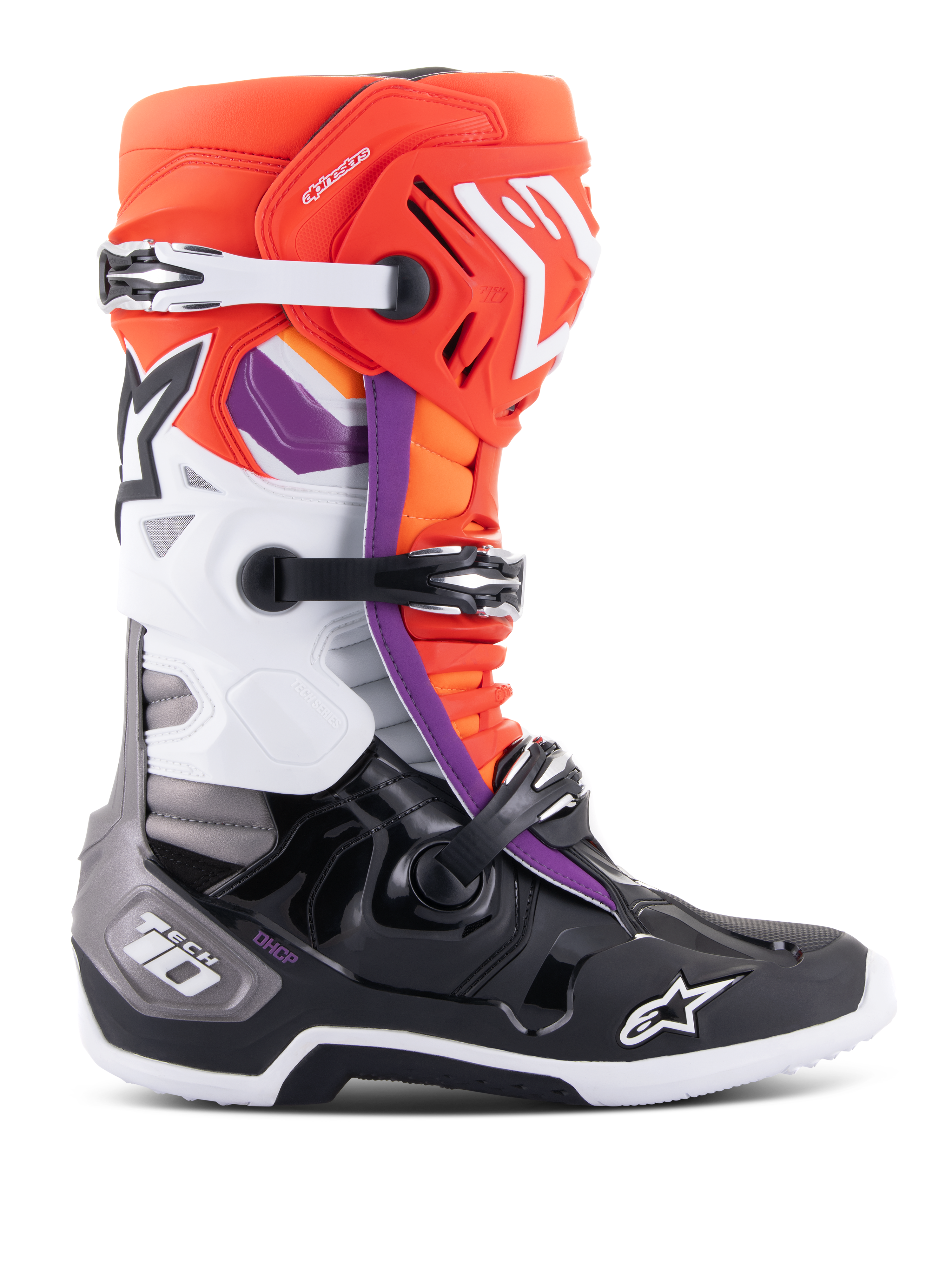 Tech 10 - Black Red MX Boots | Alpinestars®