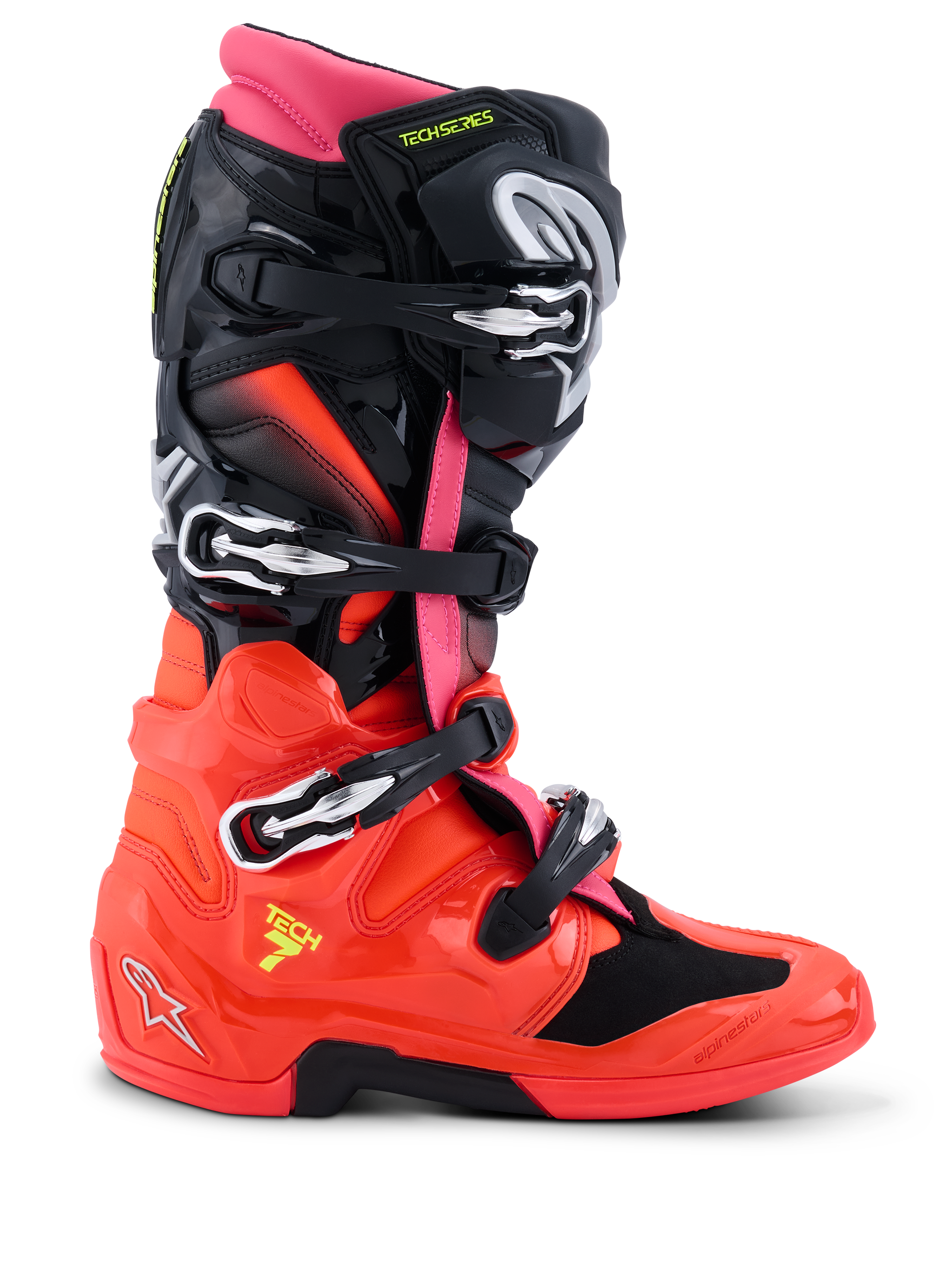 t*a様 Alpinestars ライディング バイクシューズ レッドブラック Tech 7 - Black MX Boots | Alpinestars®
