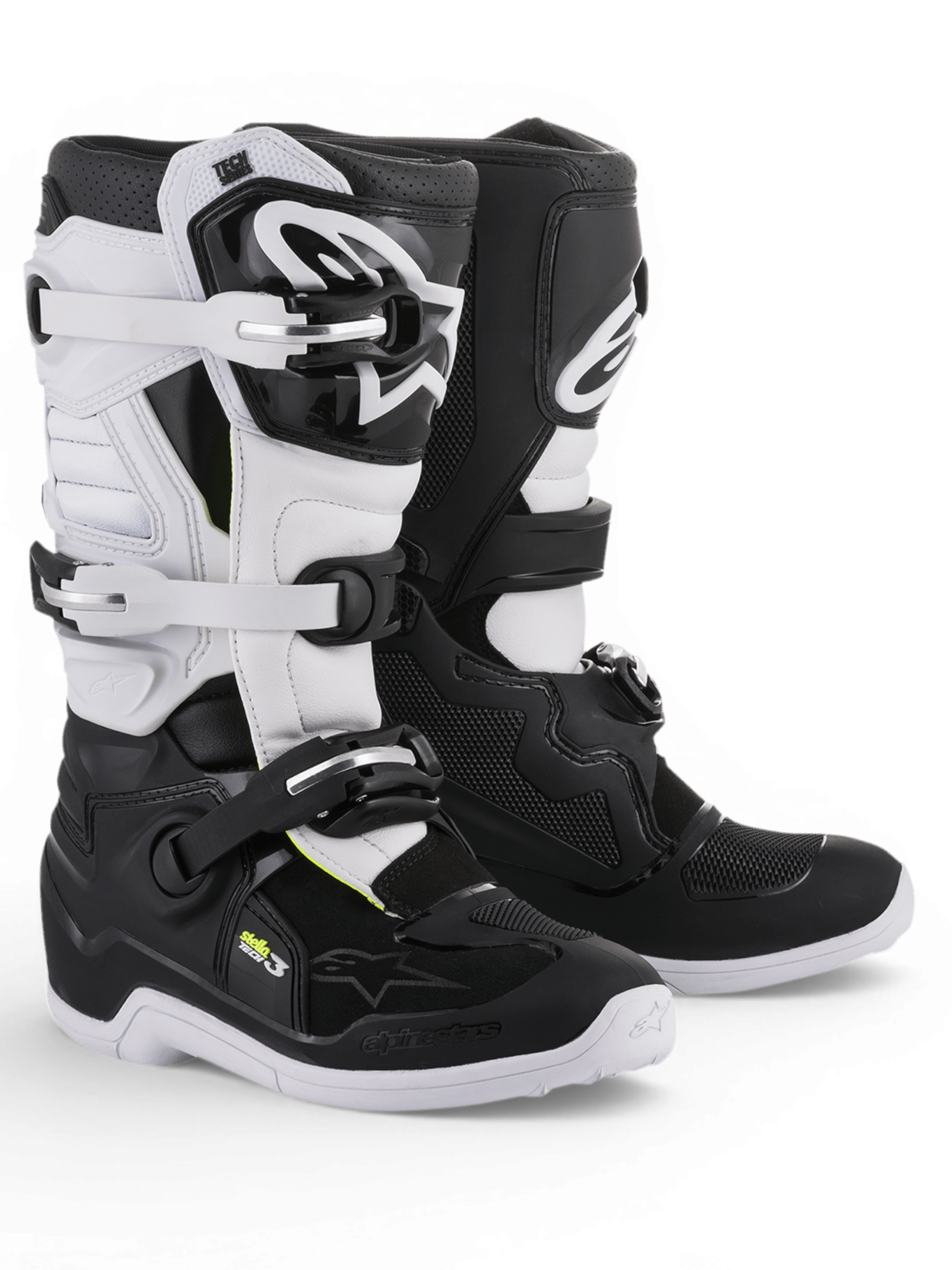 Stella Tech 3 - Black MX Boots | Alpinestars®