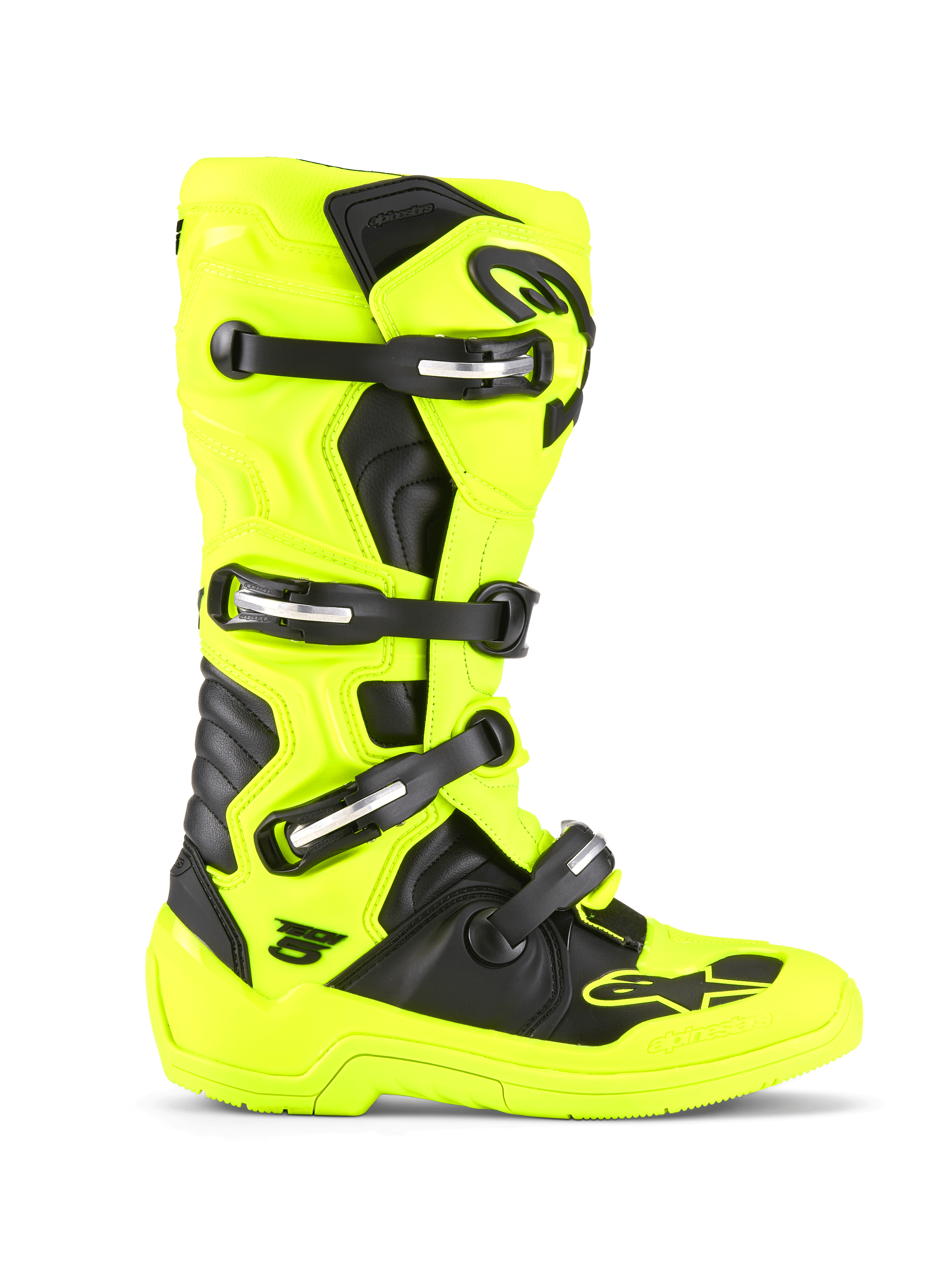 Tech 5 - Yellow Fluo MX Boots | Alpinestars® Tech 5 - Yellow Fluo MX Boots | Alpinestars®