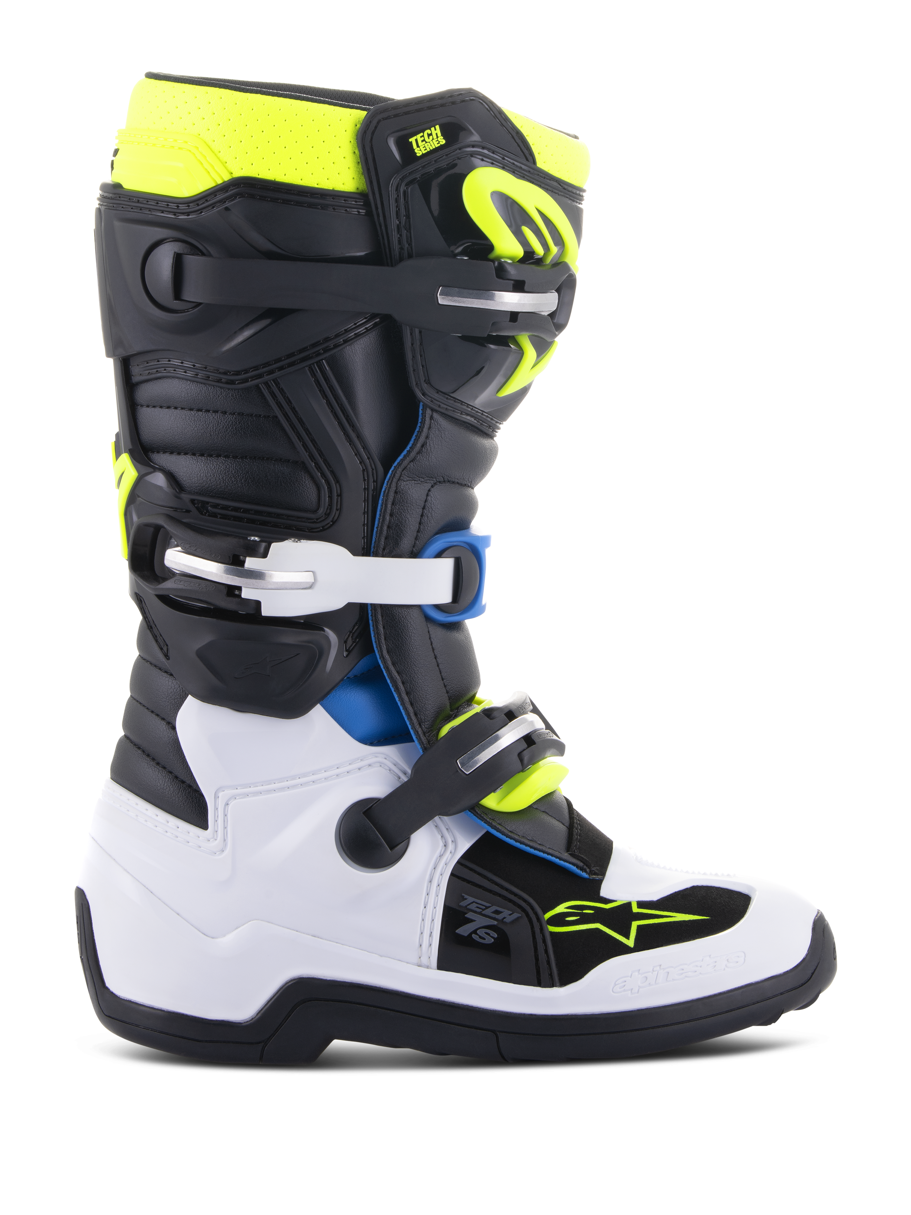 Youth Tech 7S Boots - BLACK MOTOCROSS Footwear | Alpinestars