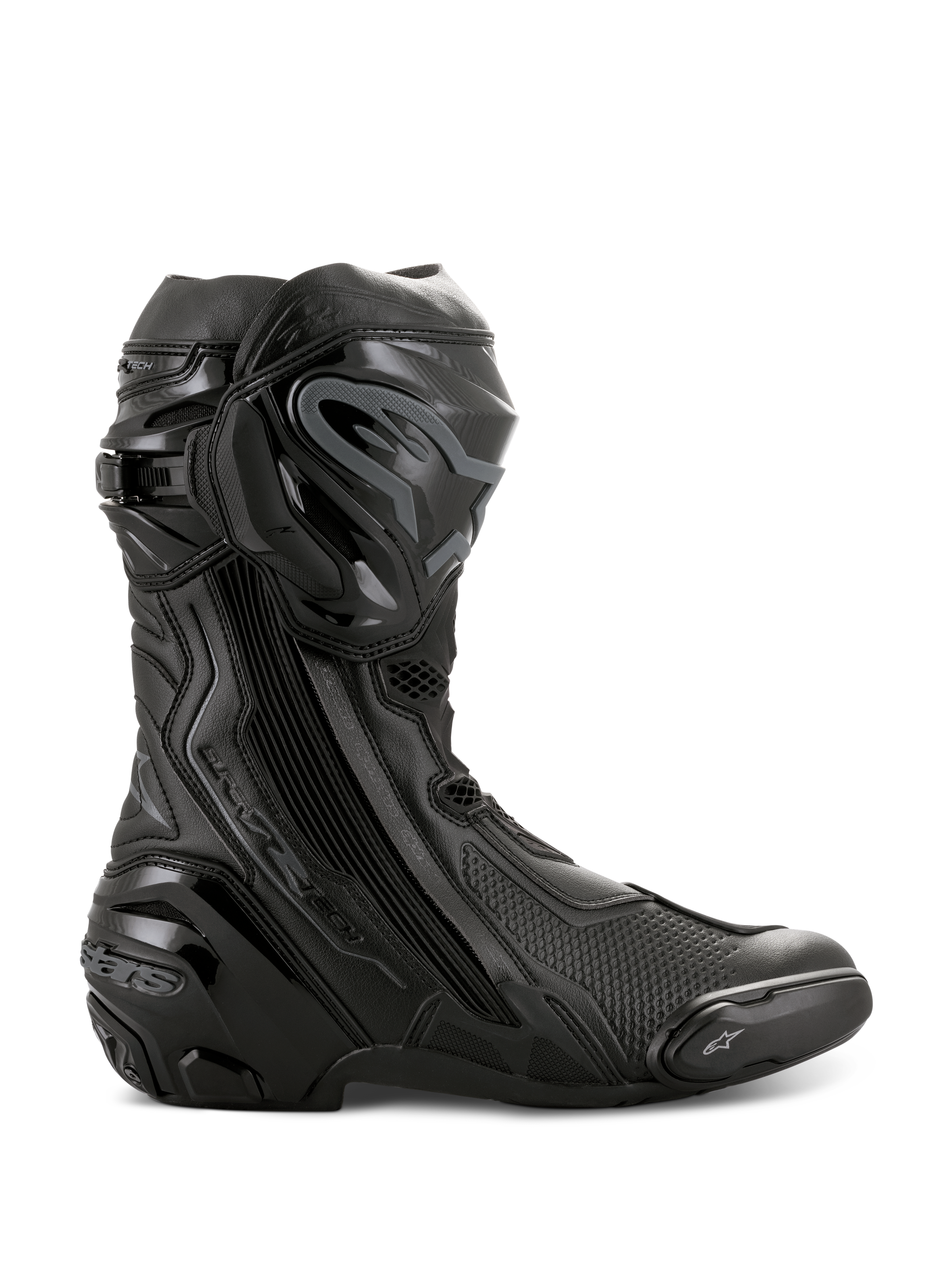 Supertech R - Black Motorcycle Boots | Alpinestars® Supertech R - Black Motorcycle Boots | Alpinestars®