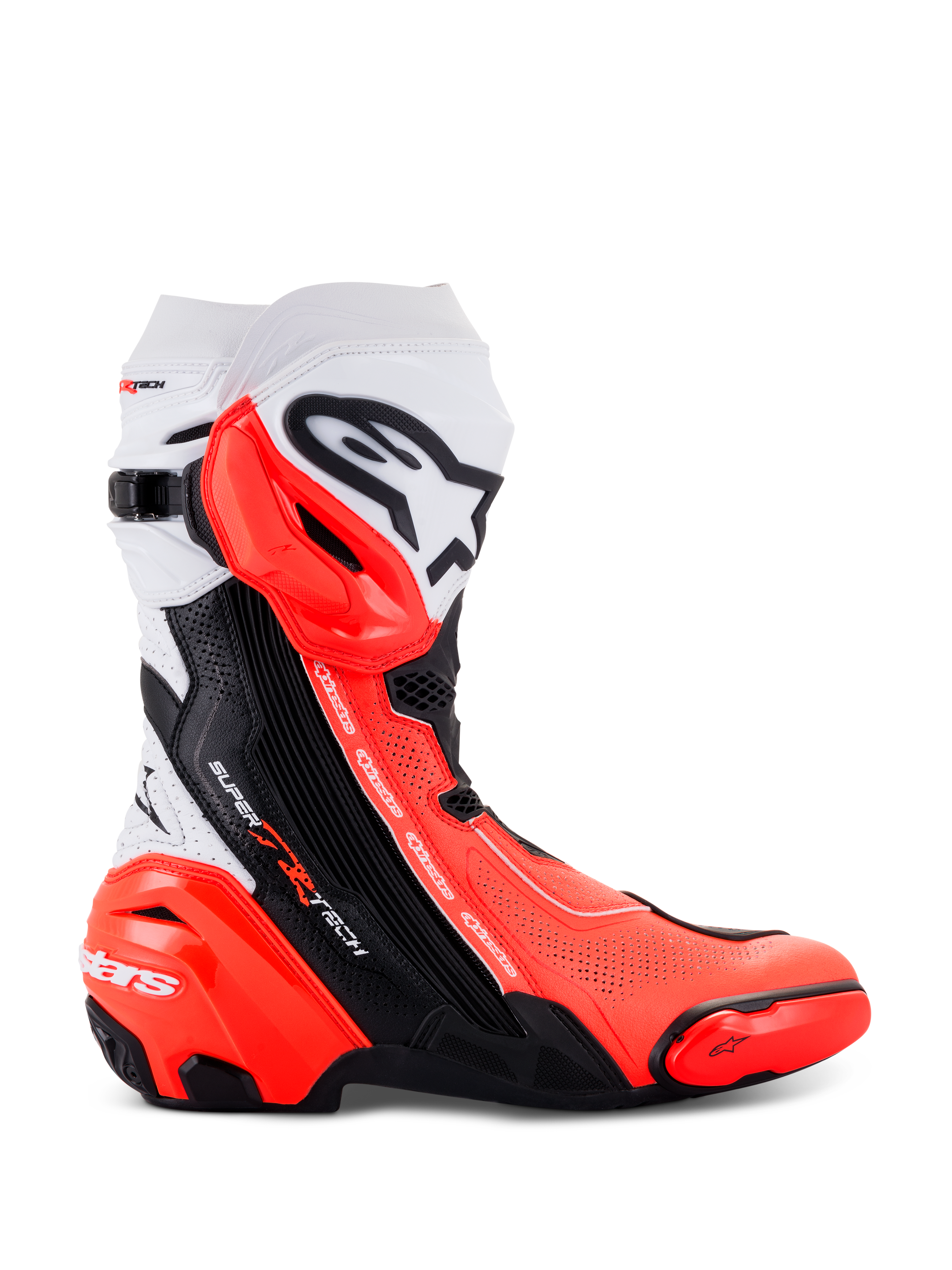 Supertech R Vented - Black Motorcycle Boots | Alpinestars®