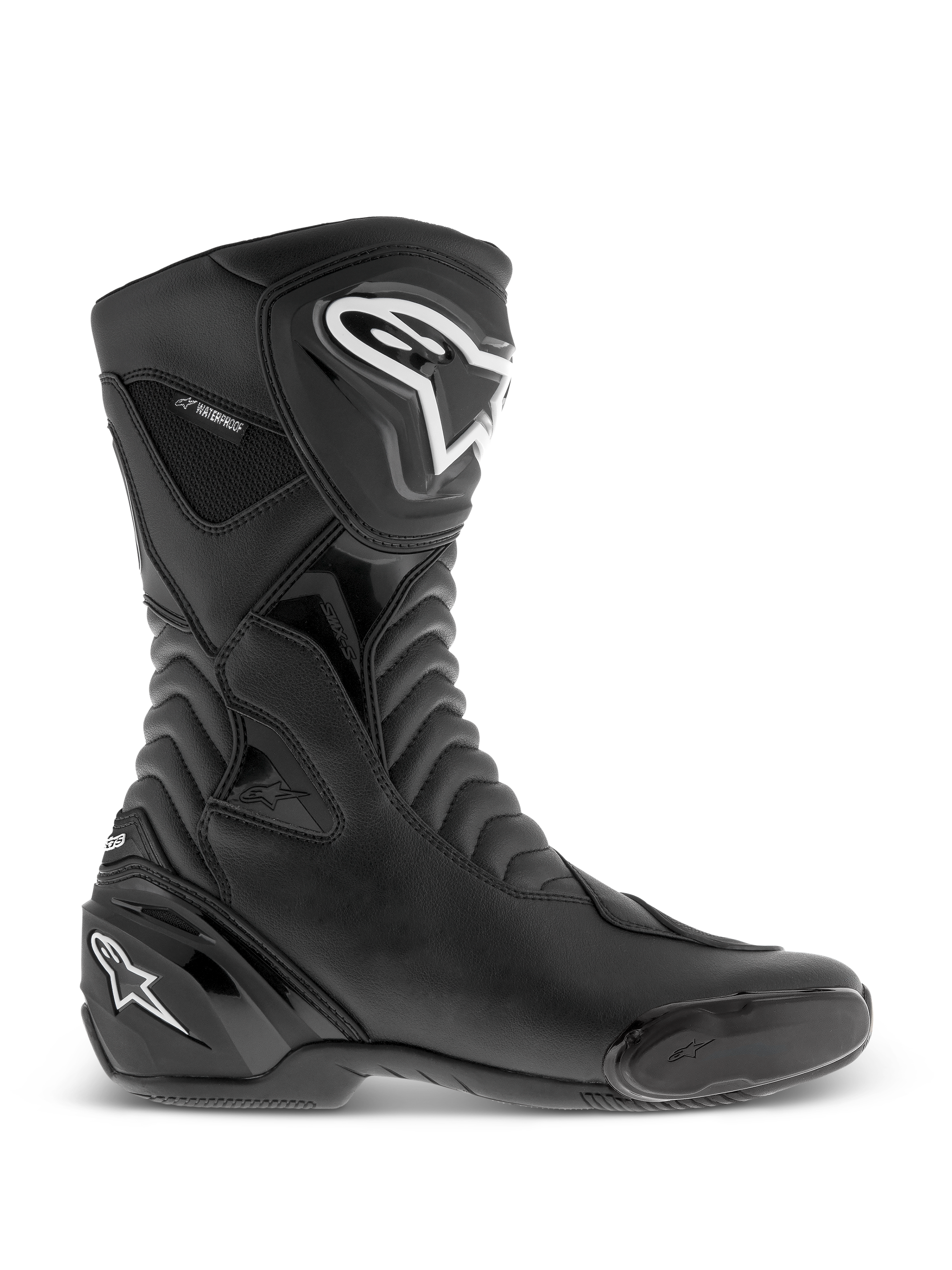 SMX S Waterproof - Black Motorcycle Boots | Alpinestars®