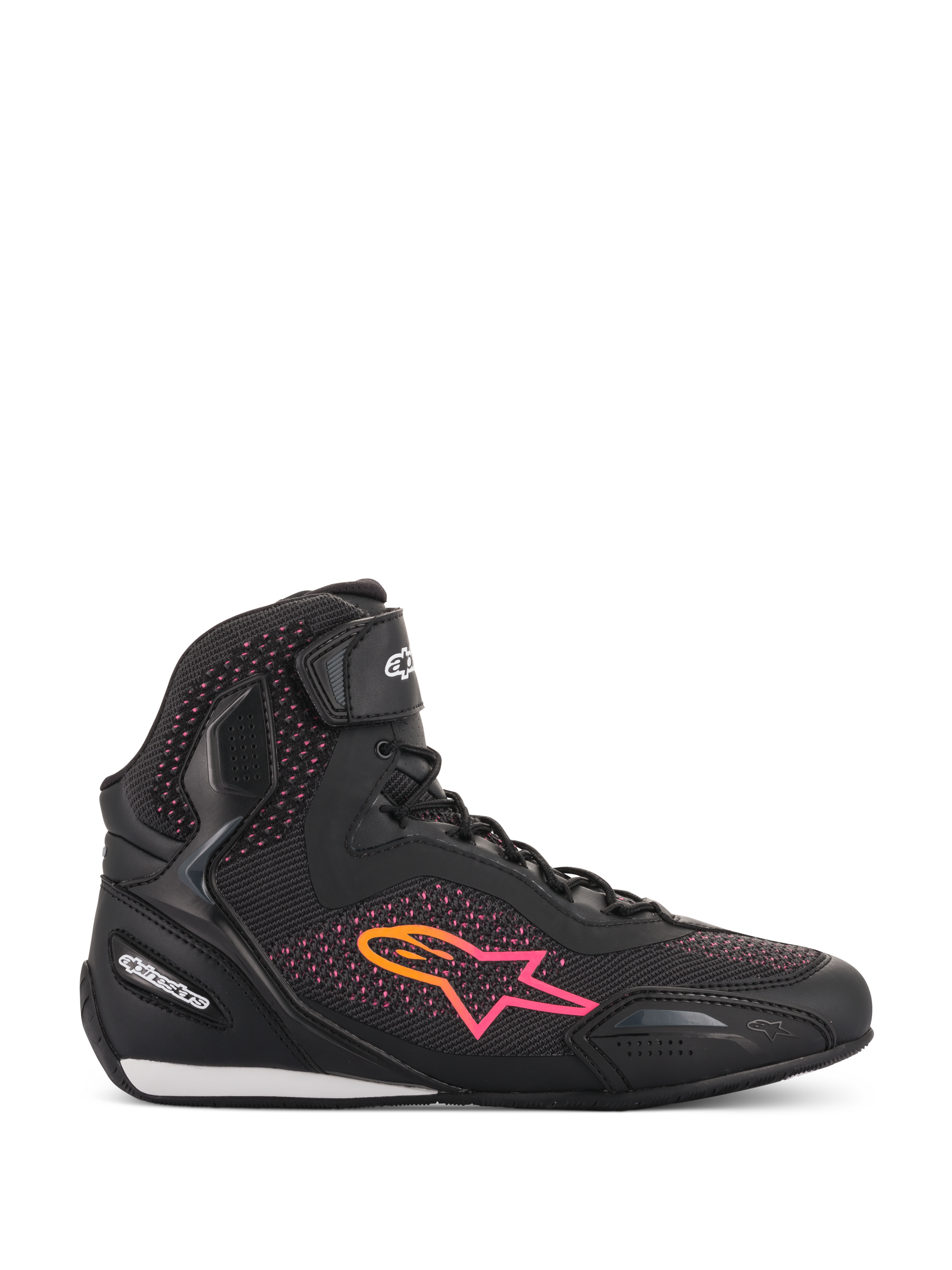 Stella Faster-3 Rideknit® - Black Motorcycle Shoes | Alpinestars®