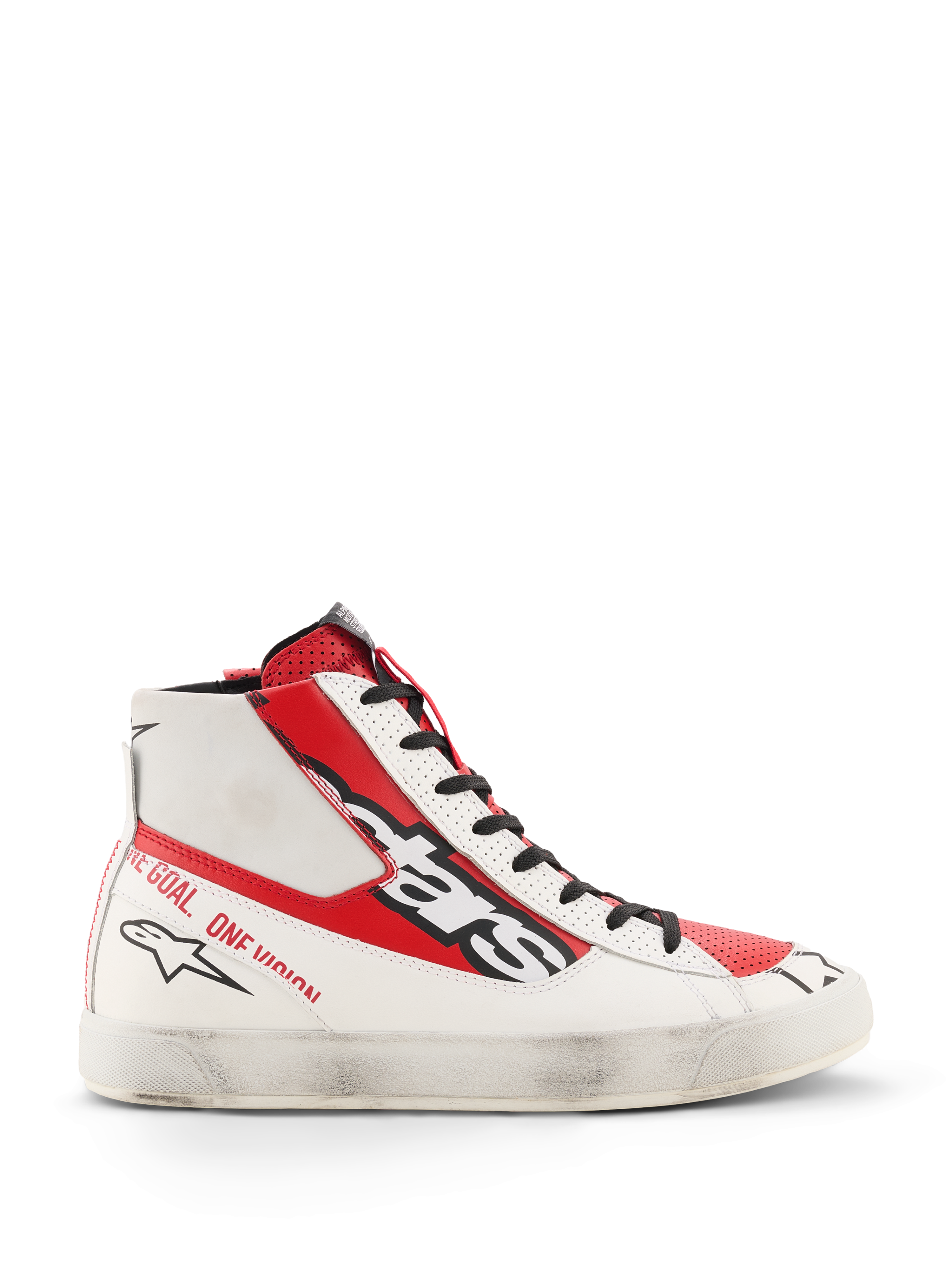 Stated Flair - Red Motorcycle Riding Shoes | Alpinestars®