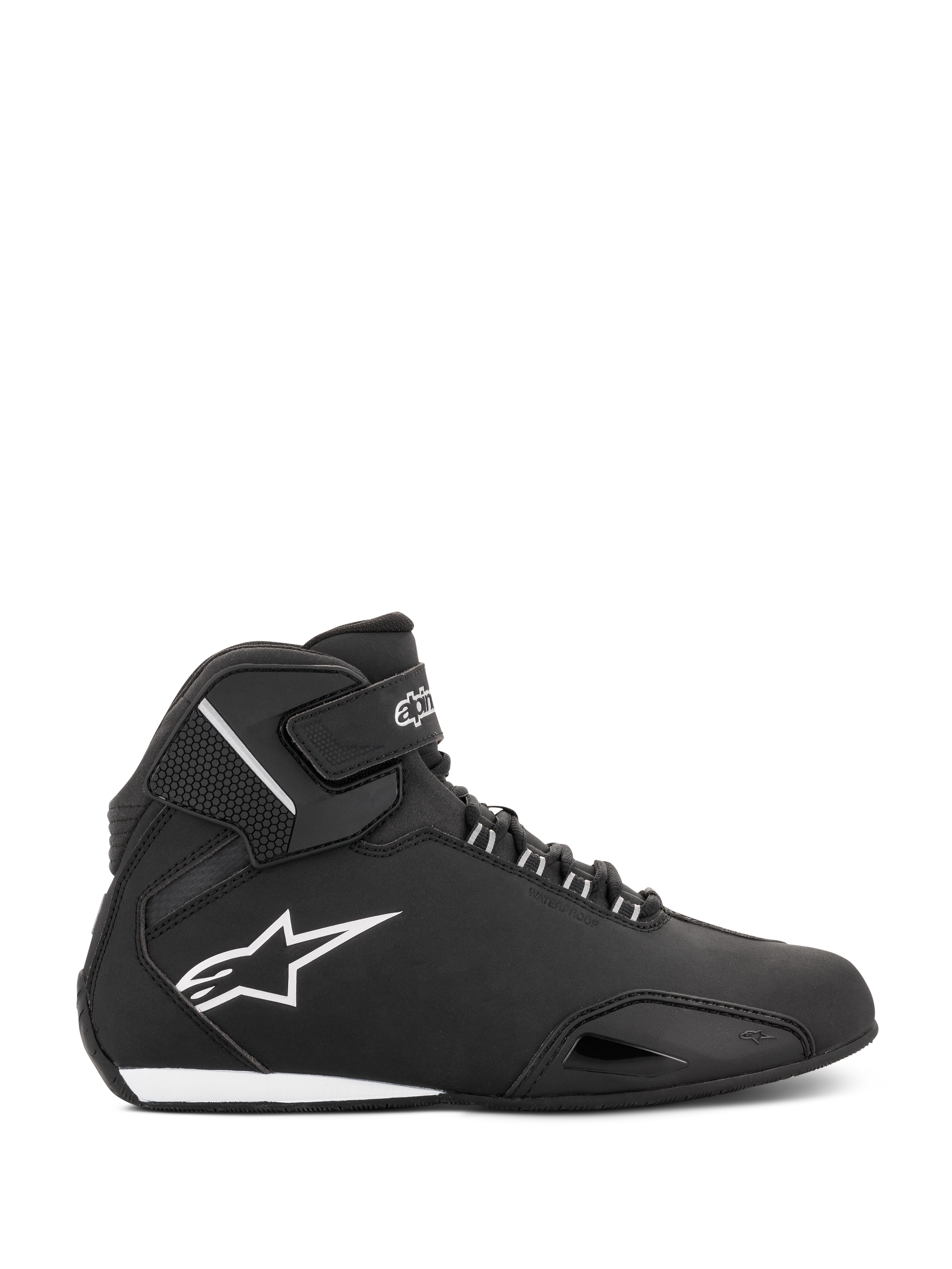 Stella Sektor Waterproof - Black Motorcycle Shoes | Alpinestars®