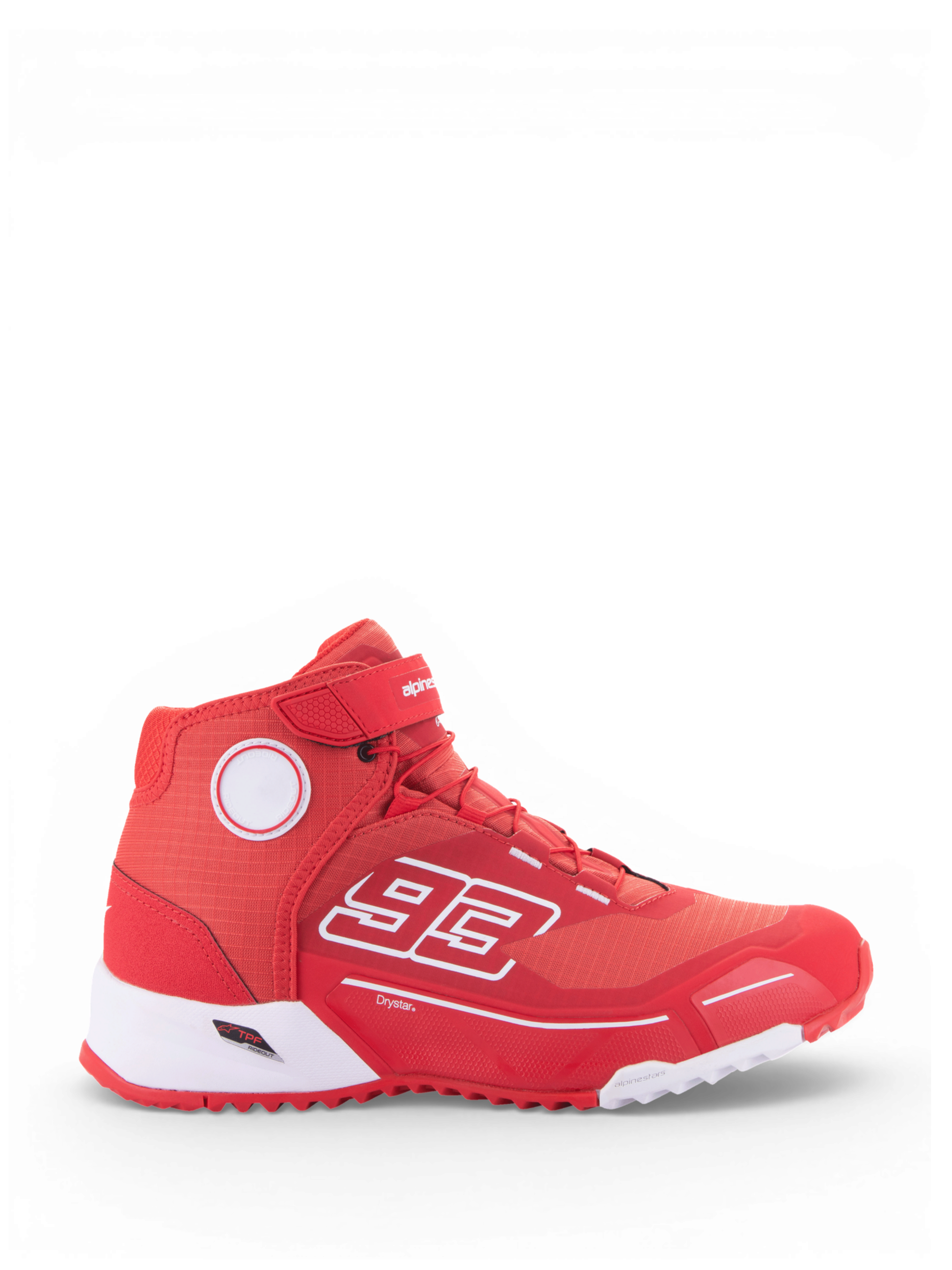 ハイカットマジスタ MM93 CR-X Drystar® - Red Motorcycle Riding Shoe | Alpinestars®