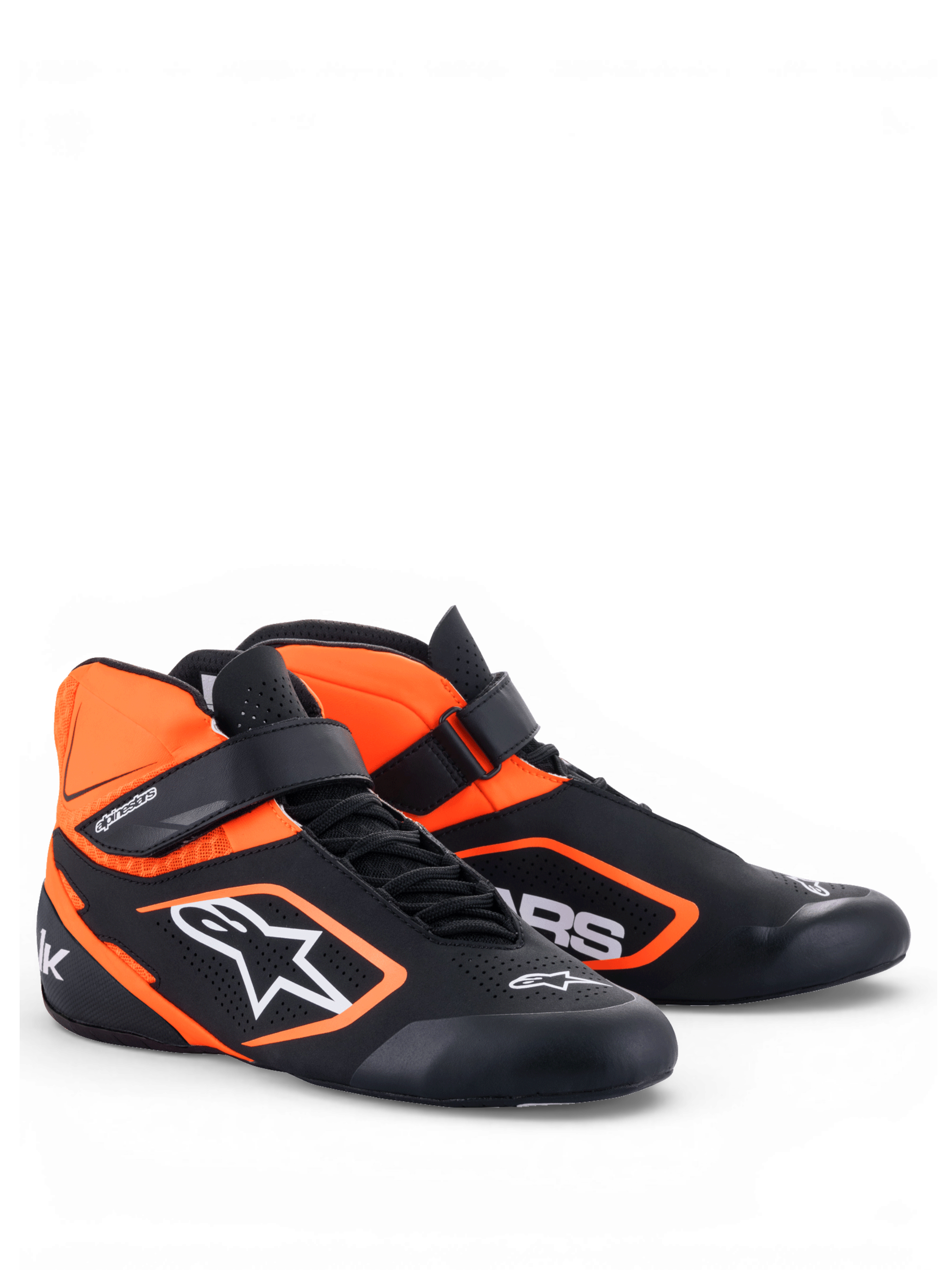 Tech-1 K V2 - Black Orange Karting Shoes | Alpinestars®