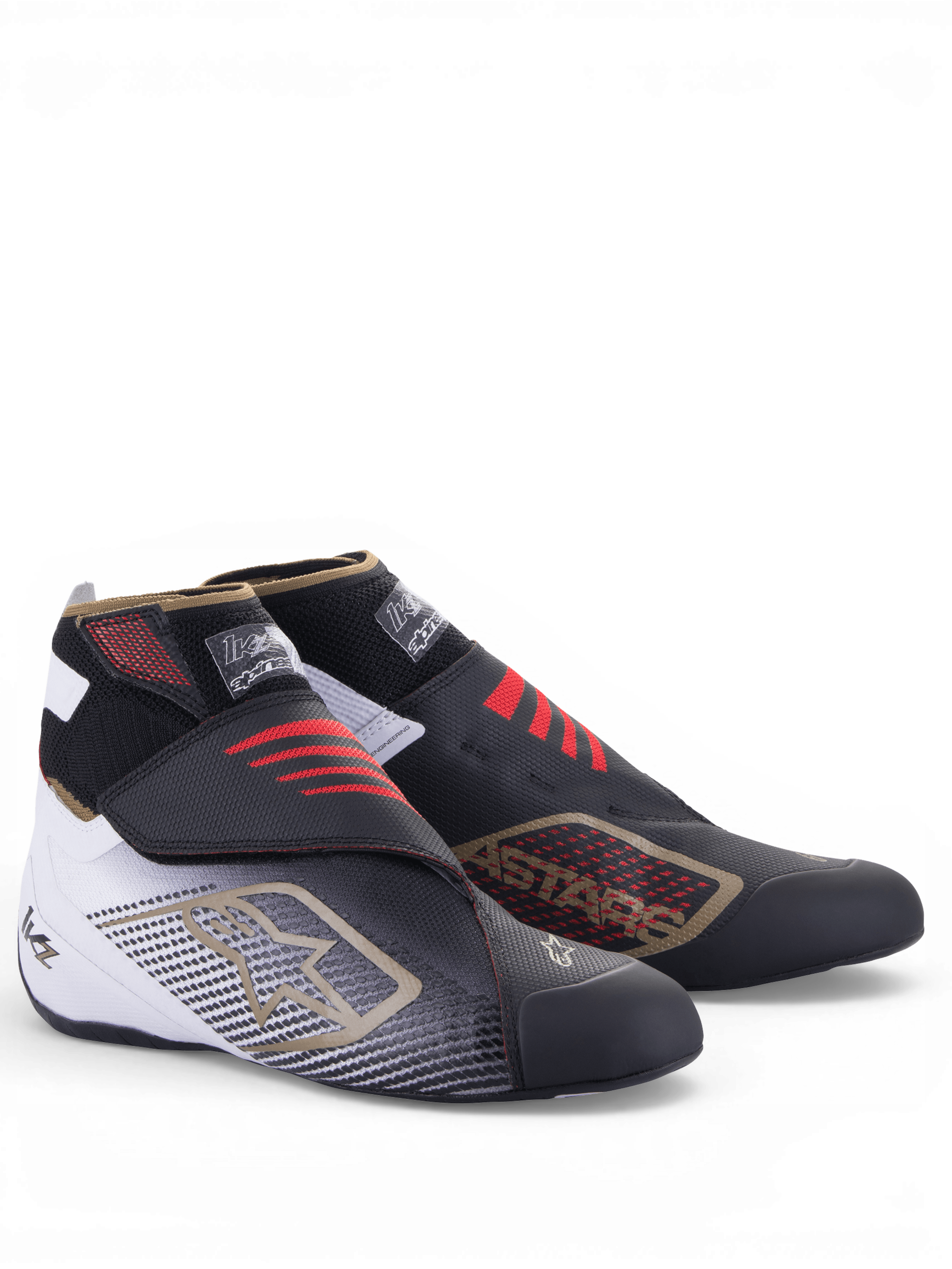 ★kzk★② Tech-1 KZ V2 - Black Karting Shoes | Alpinestars®