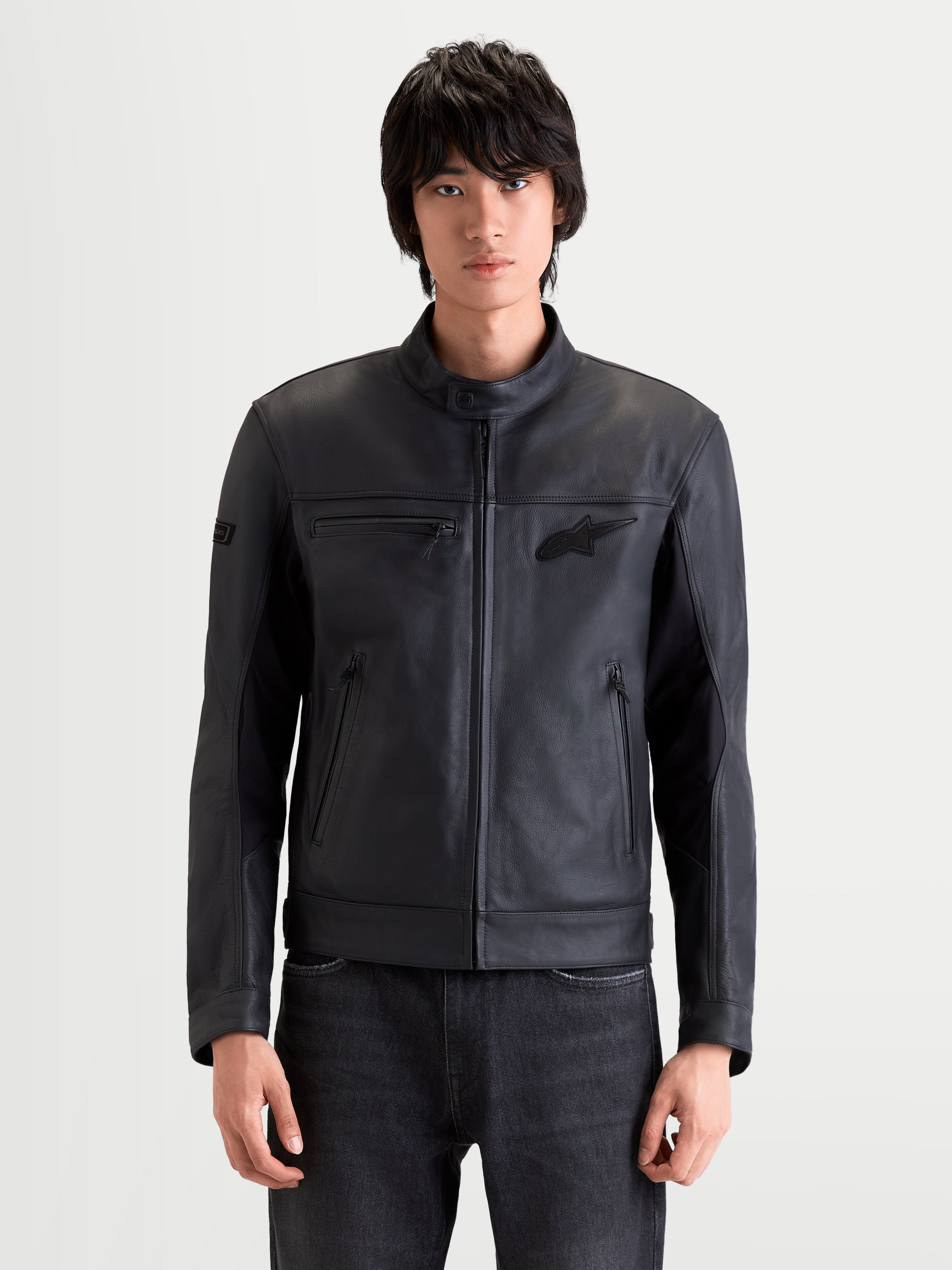 Maver-X - Black Motorcycle Leather Jacket | Alpinestars®