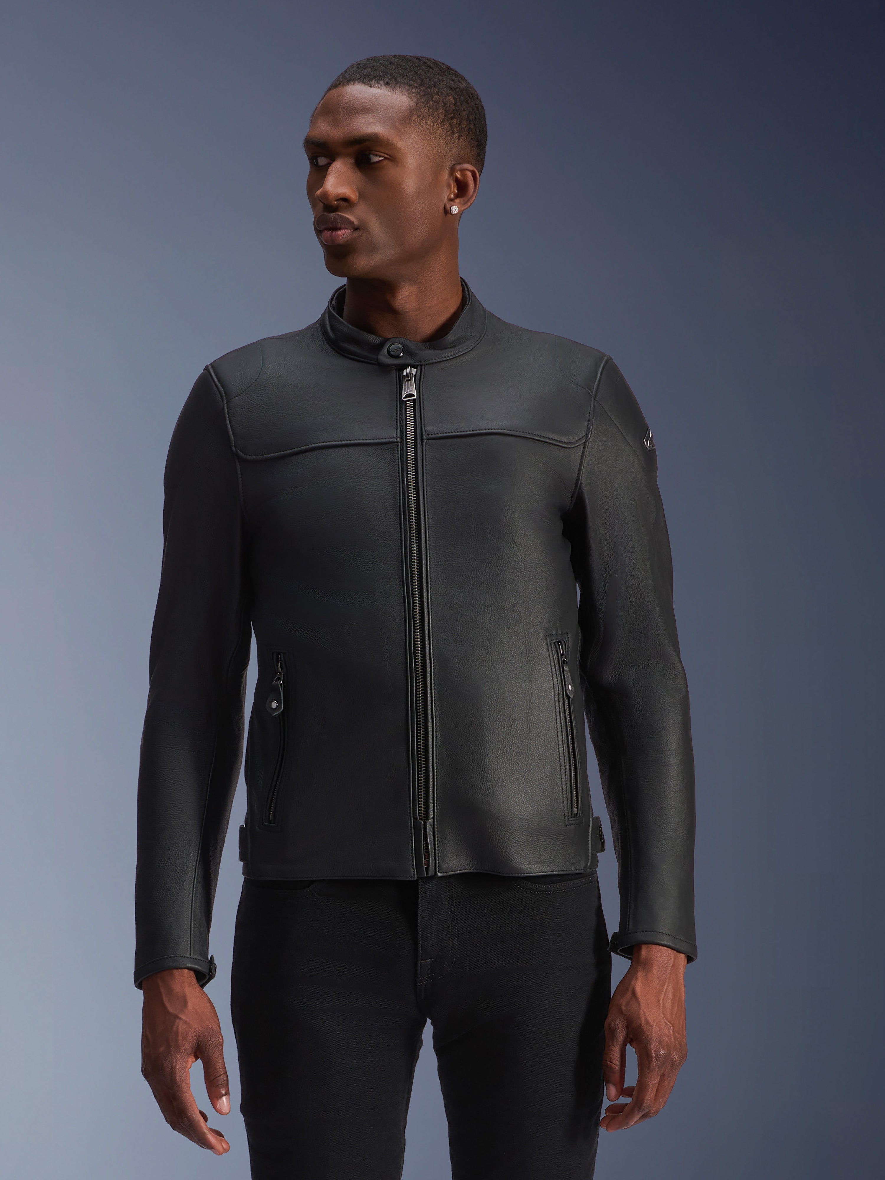 Blacktrack Leather Jacket BLACK CONTEMPORARY Jackets