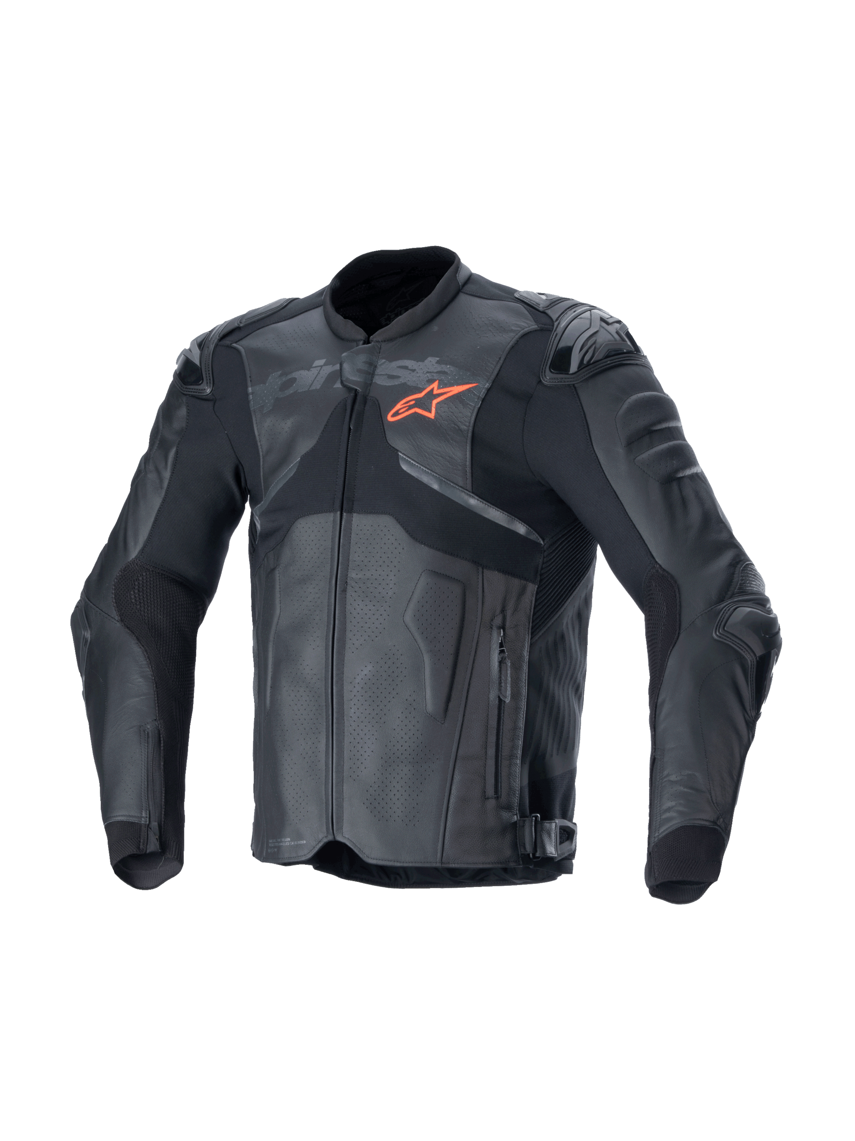 Atem V5 - Black Motorcycle Leather Jacket | Alpinestars®
