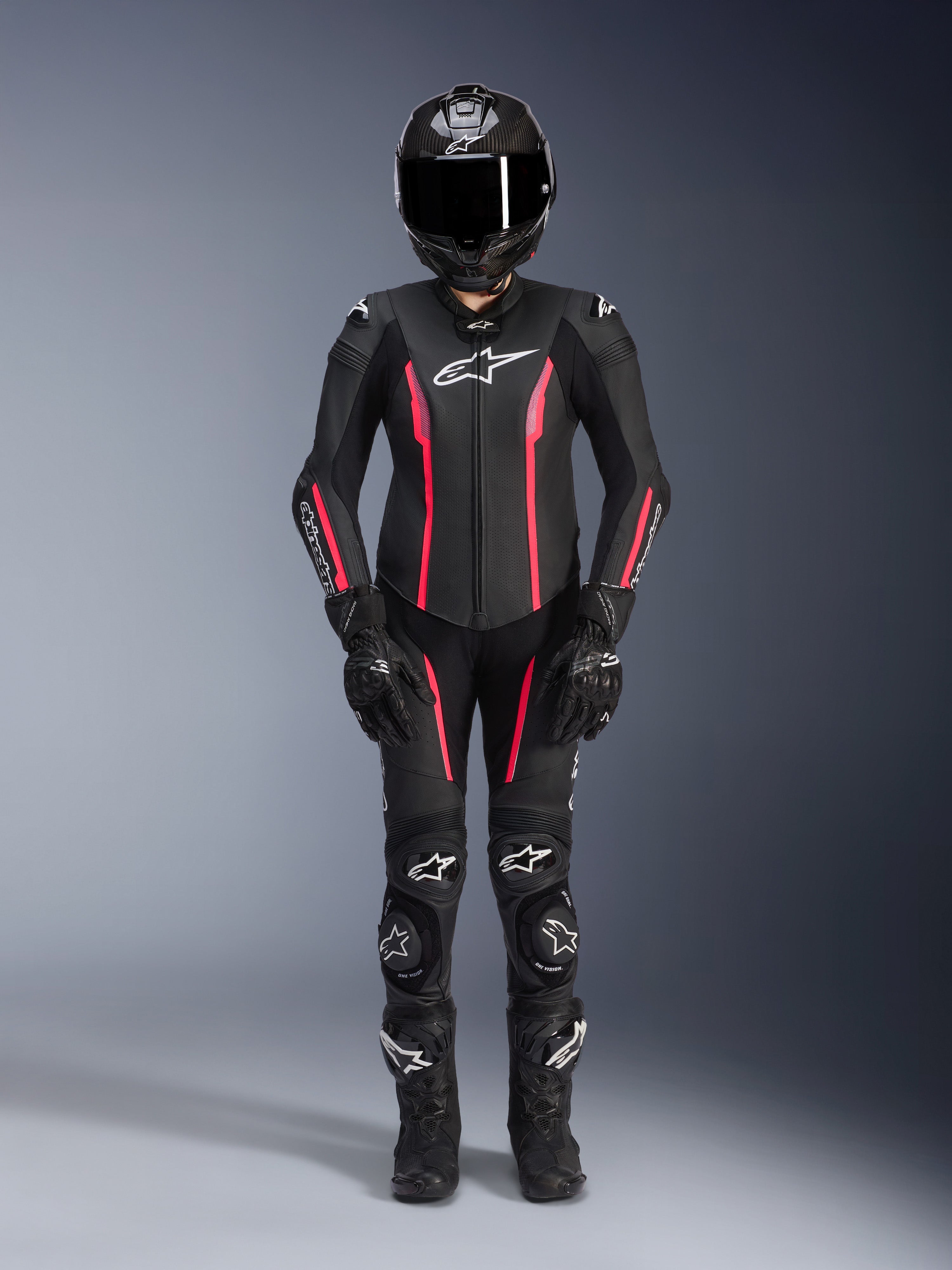 Stella Missile V2 1-Piece - Black Motorcycle Suit | Alpinestars®