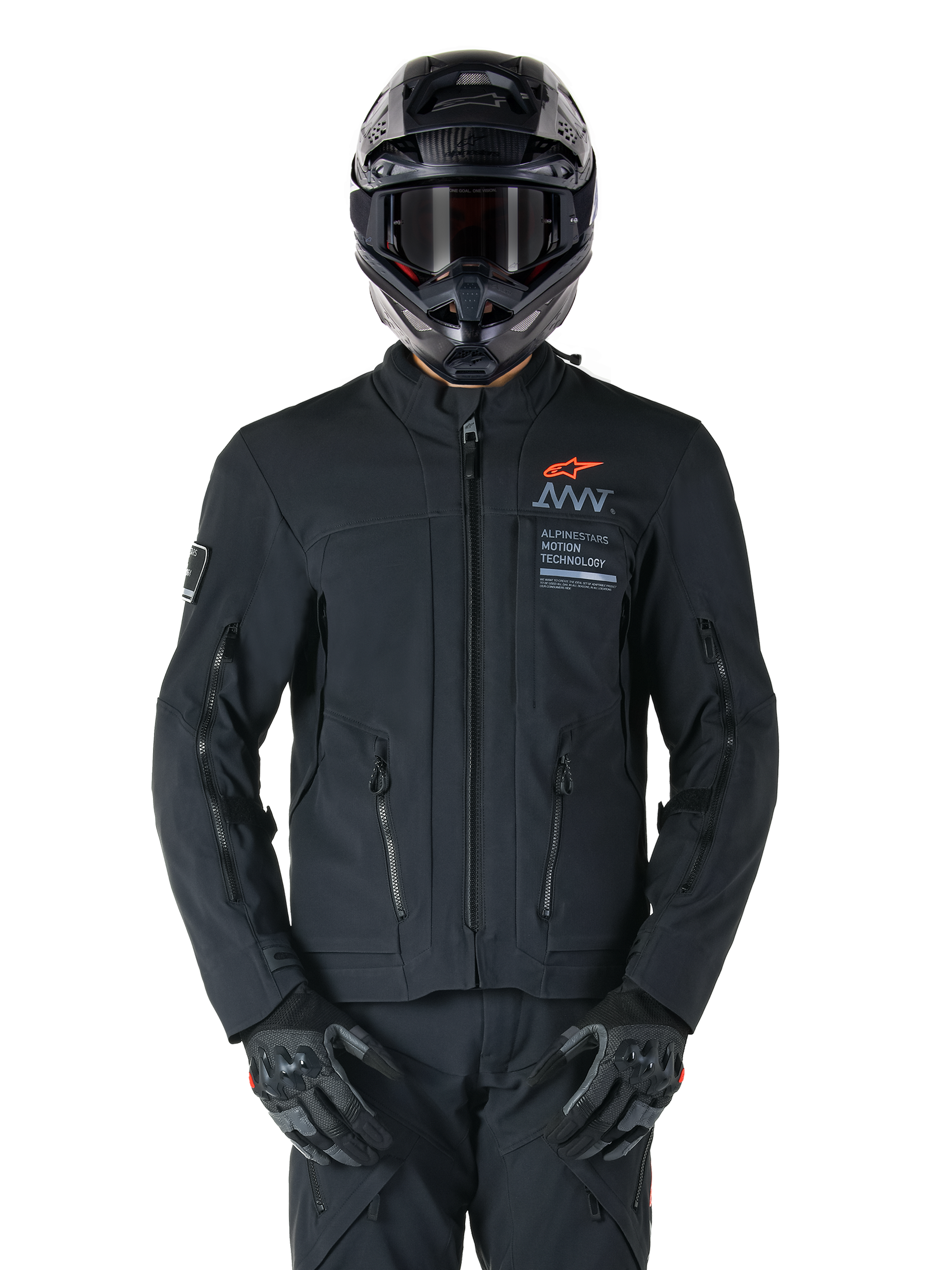 AMT-8 Stretch Drystar® XF - Black Motorcycle Jacket | Alpinestars® AMT-8 Stretch Drystar® XF - Black Motorcycle Jacket | Alpinestars®
