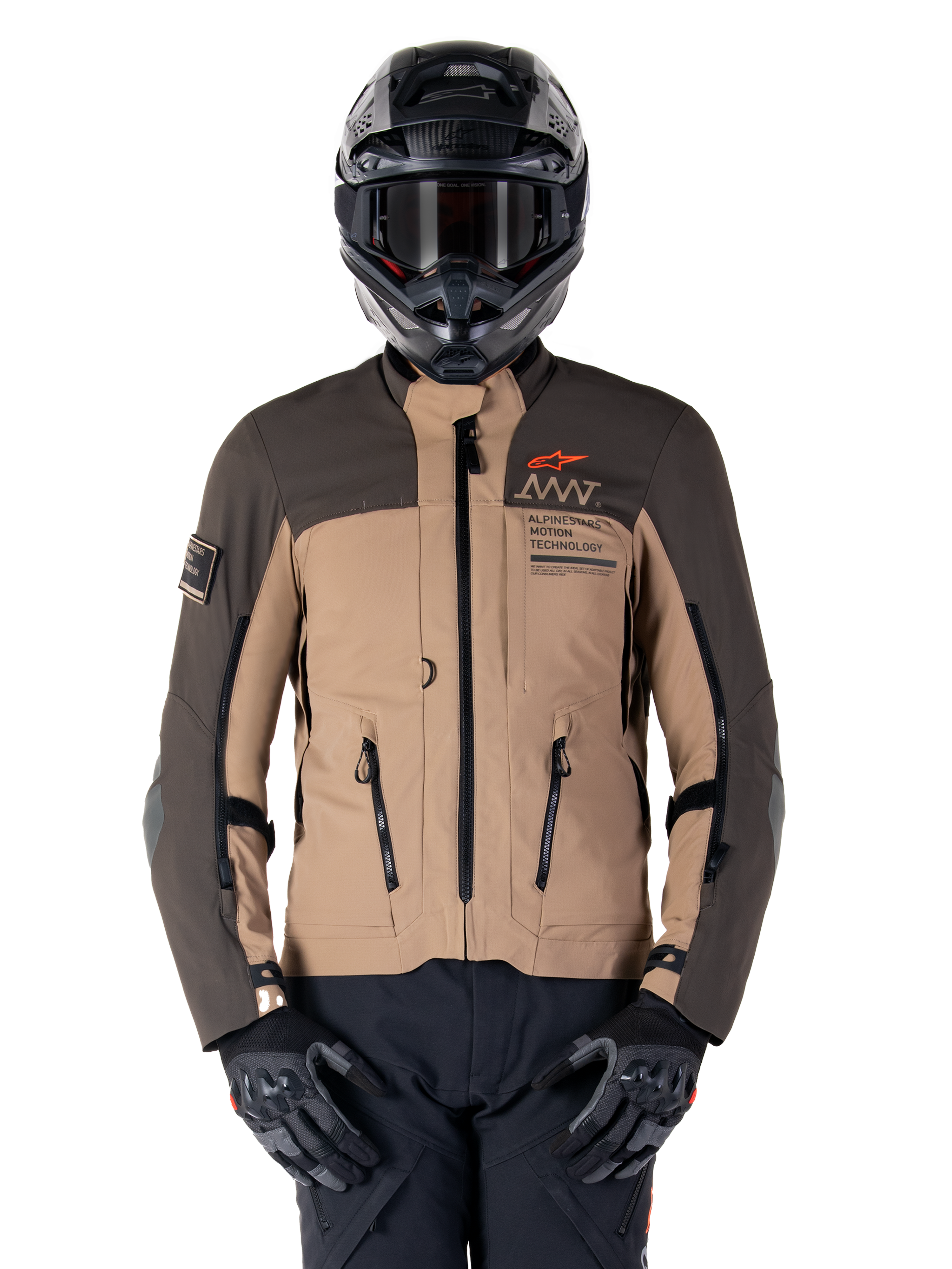 AMT-8 Stretch Drystar® XF - Brown Motorcycle Jacket | Alpinestars® AMT-8 Stretch Drystar® XF - Brown Motorcycle Jacket | Alpinestars®