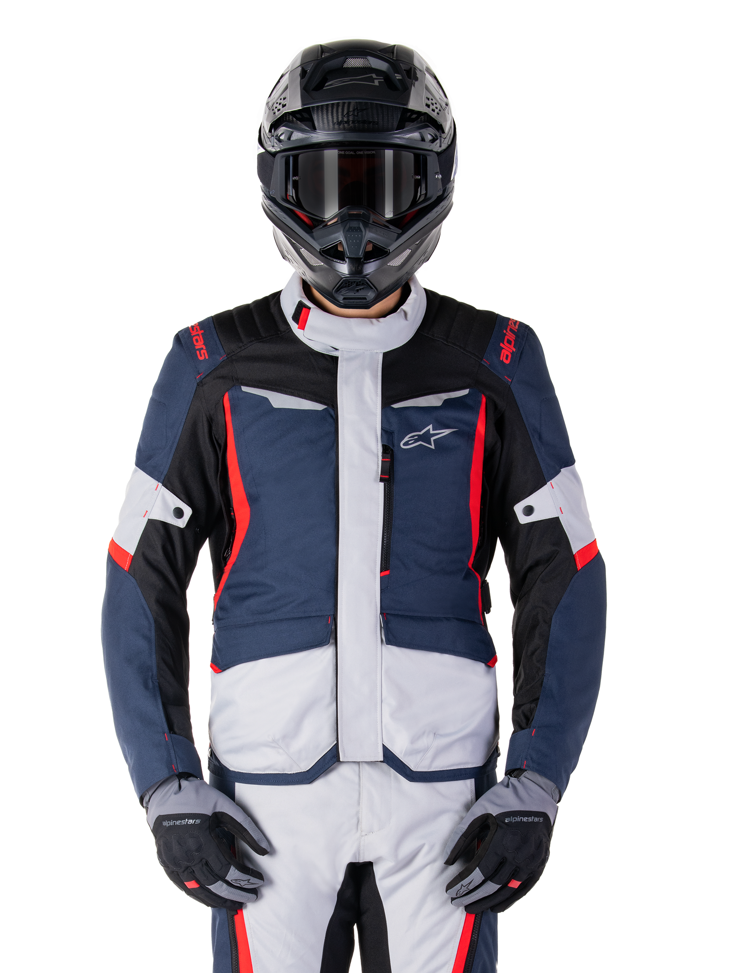ジャケット・アウター blind leading the blind velor riders ST-1 Waterproof - Dark Blue Motorcycle Jacket | Alpinestars®