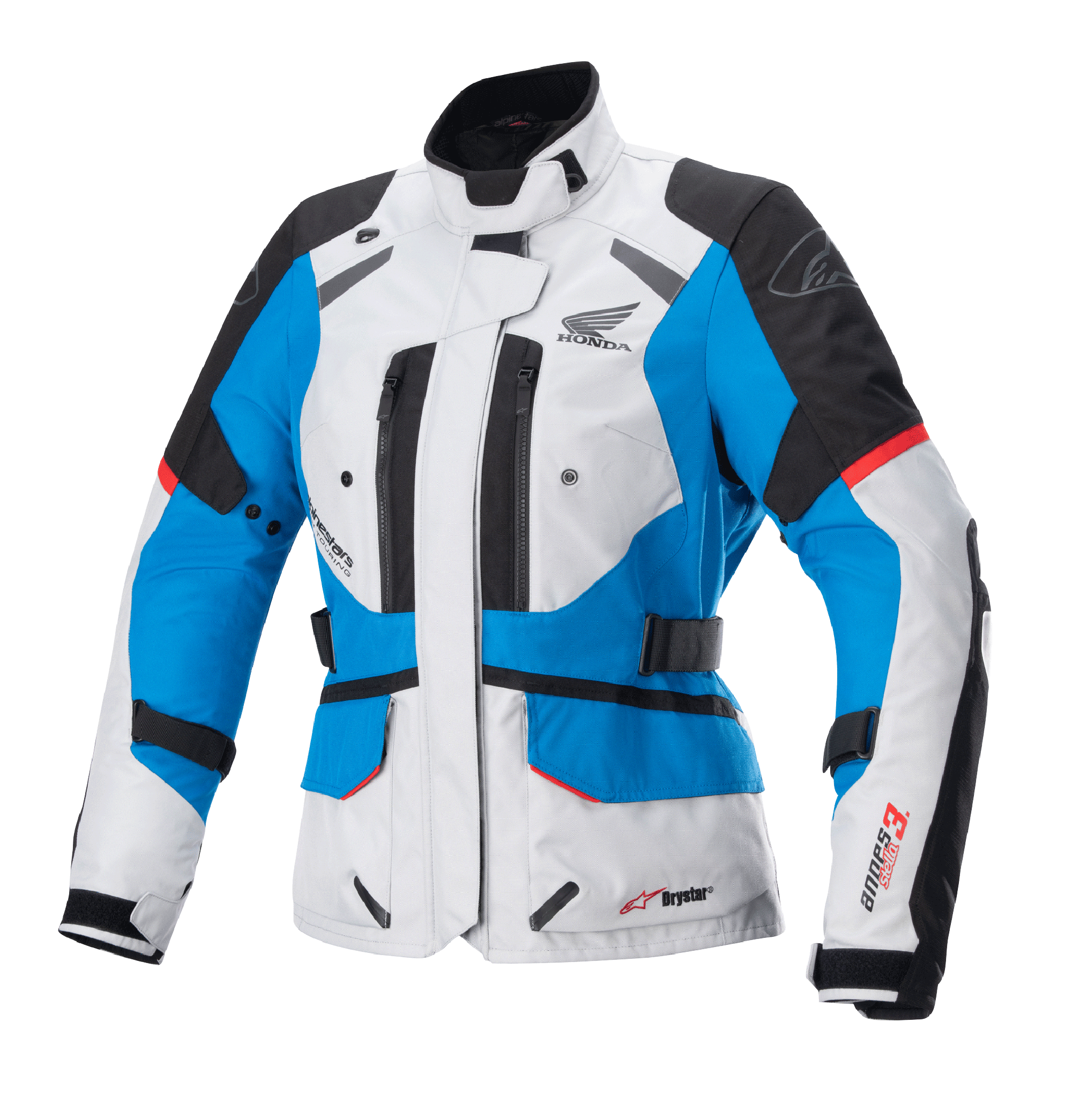 Honda Stella Andes V3 Drystar® - Gray Motorcycle Jacket | Alpinestars® Honda Stella Andes V3 Drystar® - Gray Motorcycle Jacket | Alpinestars®