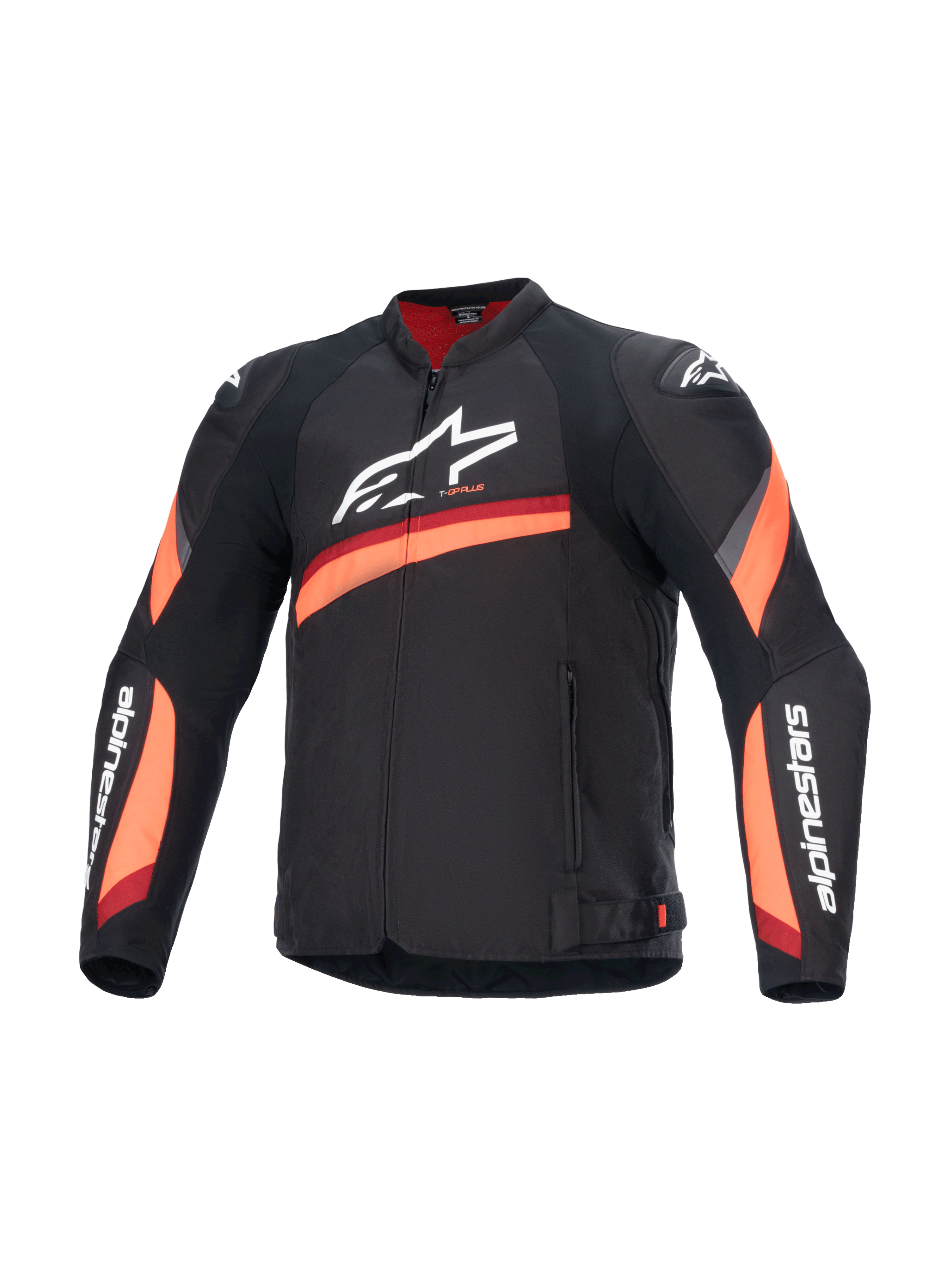 T-GP Plus R V4 - Black Motorcycle Jacket | Alpinestars®