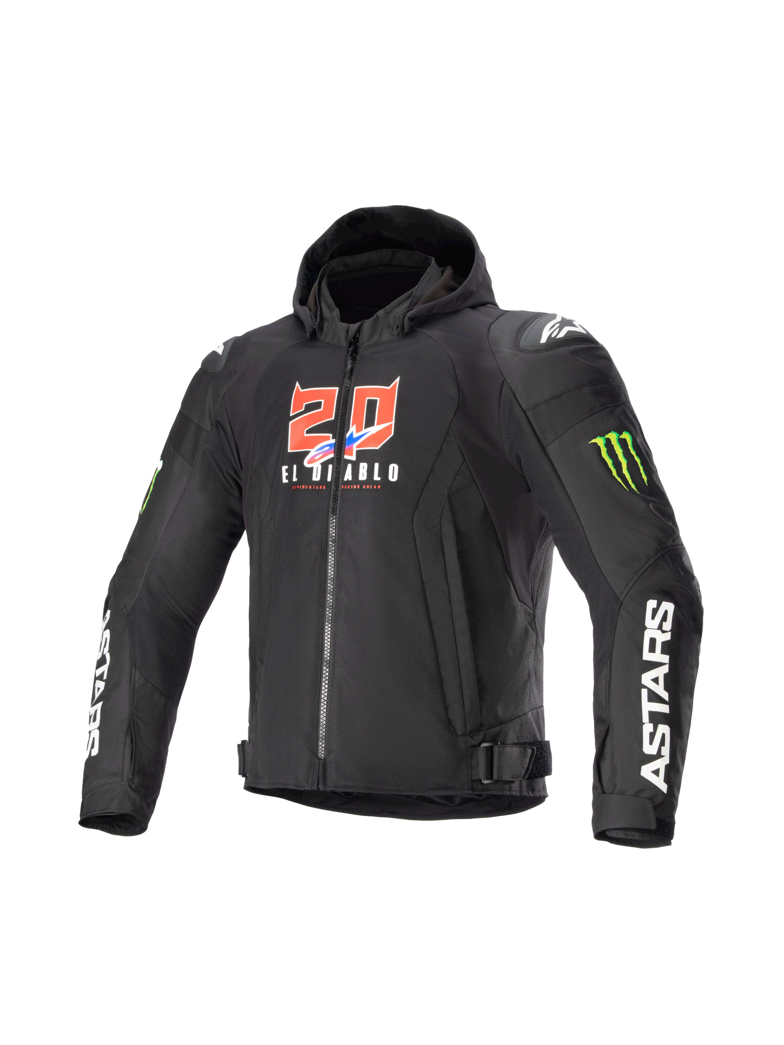 FQ20 Zaca Air Monster - Black Motorcycle Jacket | Alpinestars®
