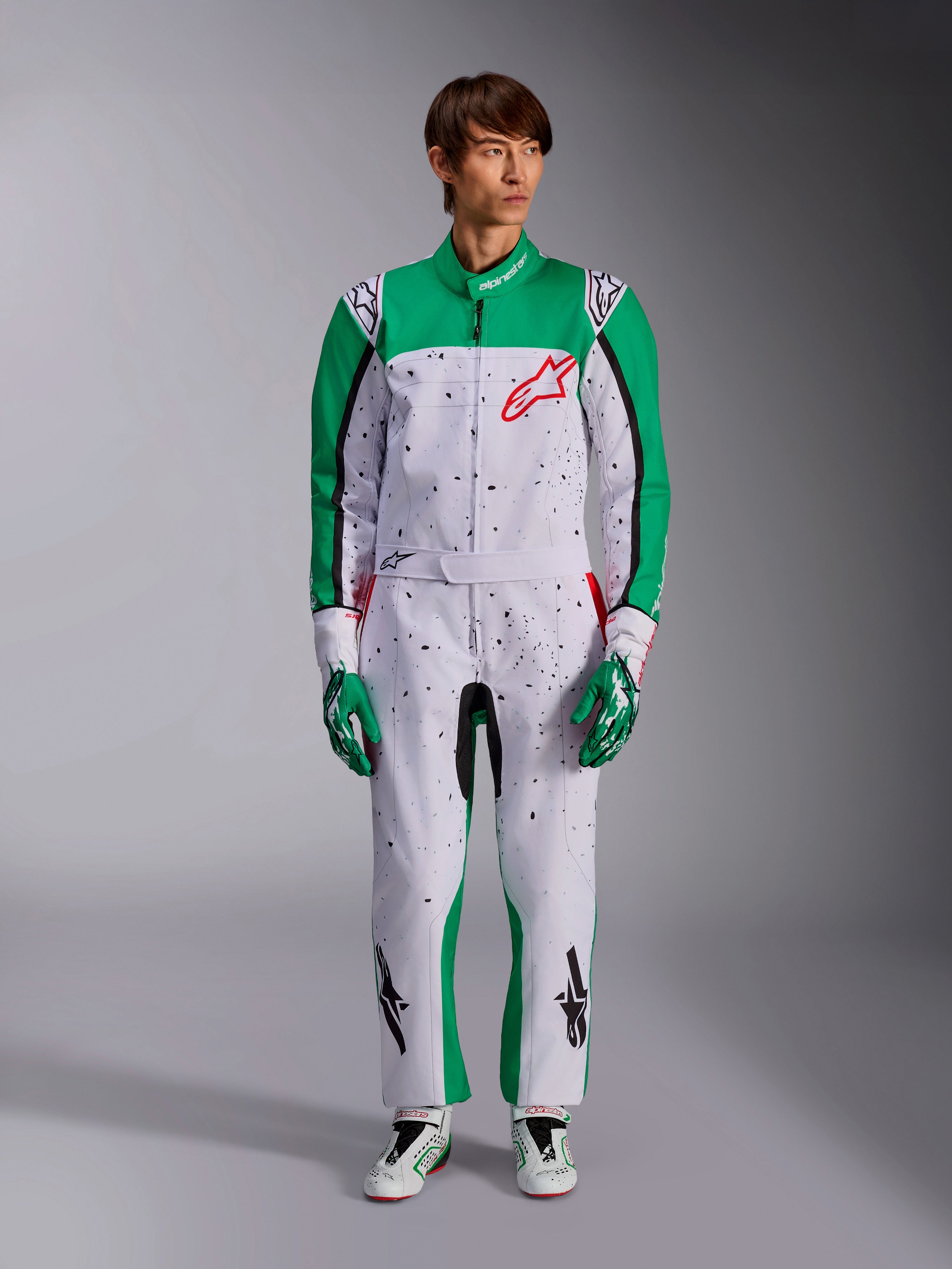 KMX-9 V3 Graphic 6 - White Karting Suit | Alpinestars®
