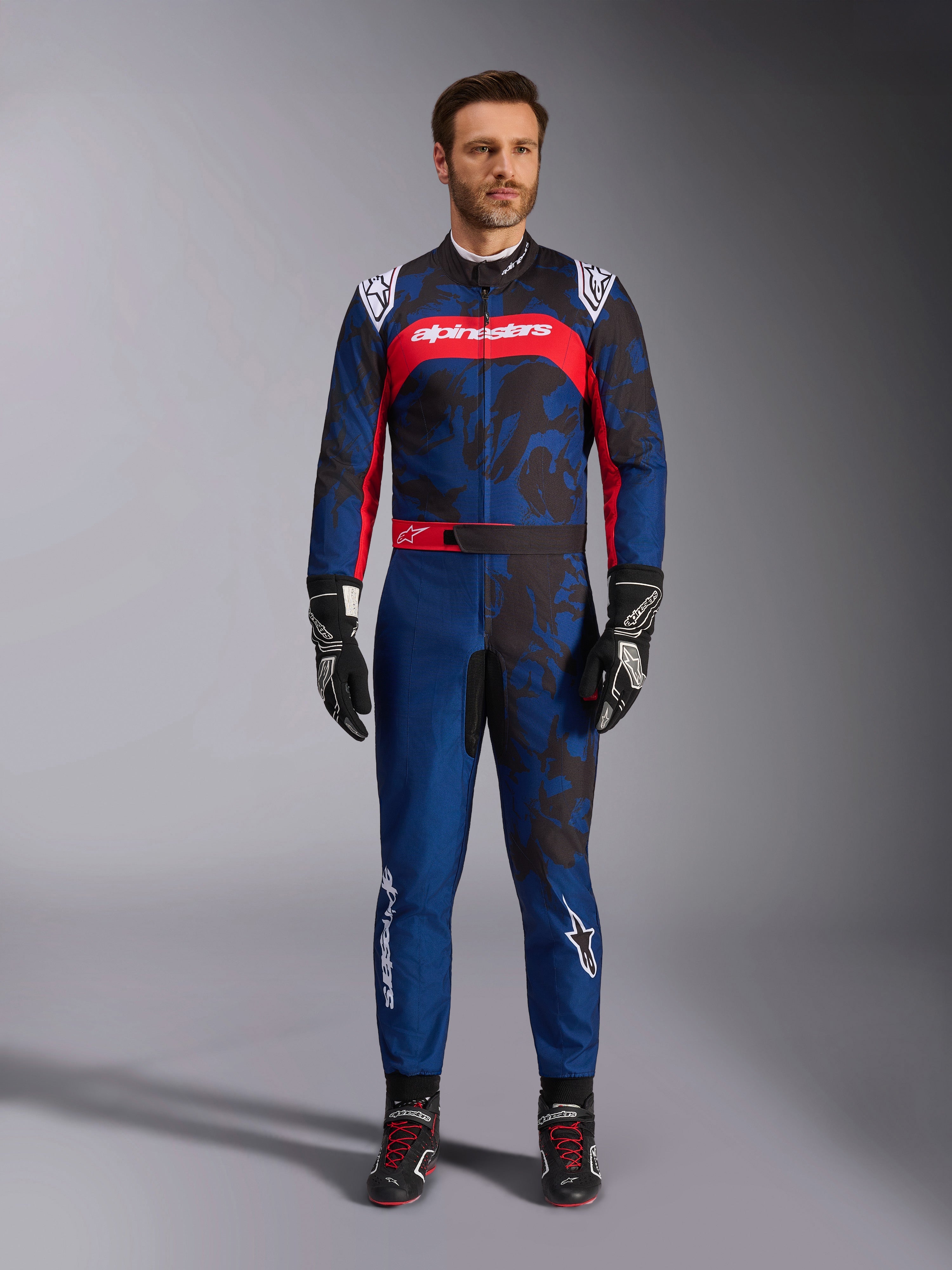  Rallye スーツ 52サイズ 紺色/赤/白 KMX-9 V3 Graphic 5 - Navy Red Karting Suit | Alpinestars®