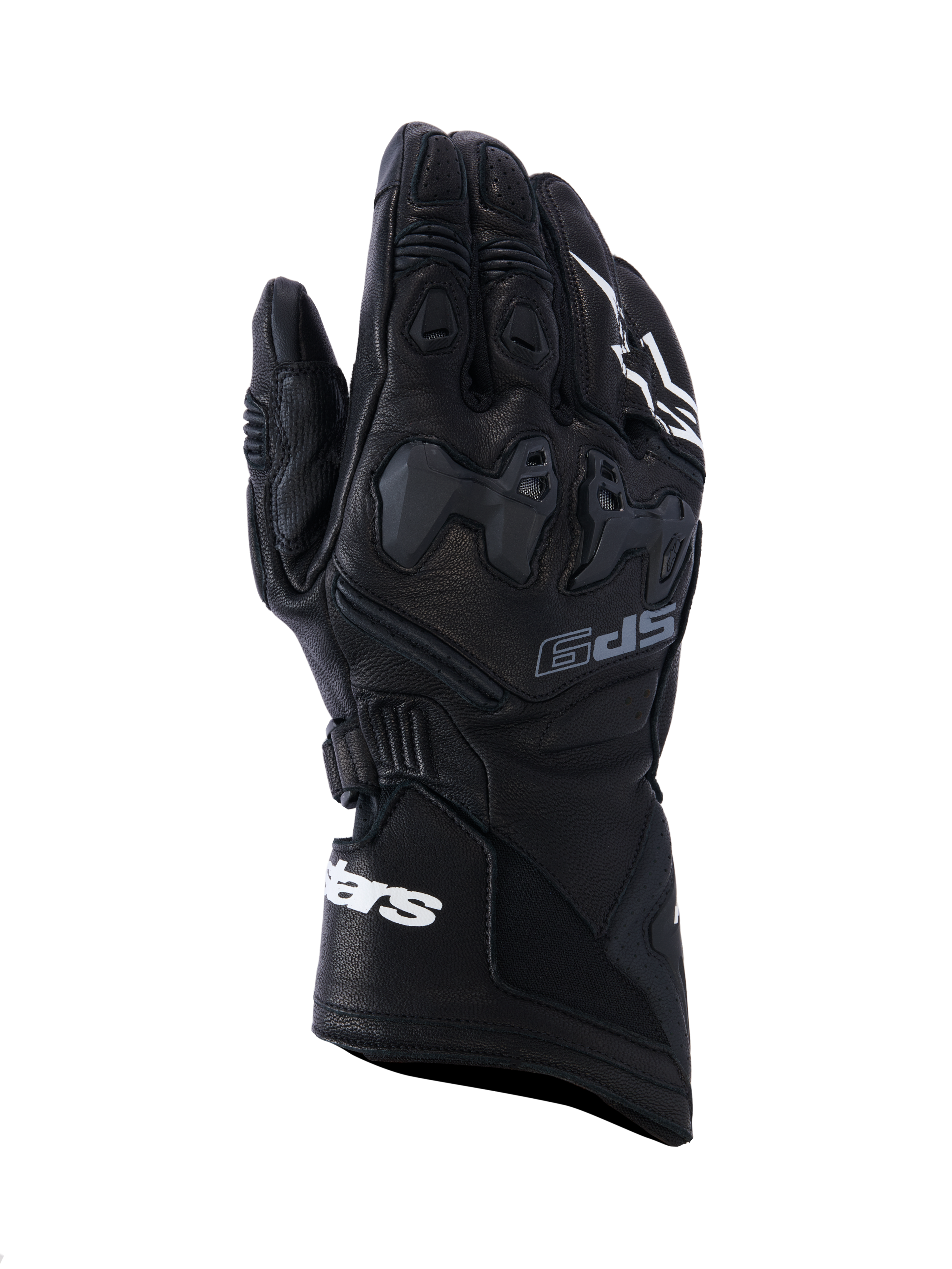 SP-9 - Black Motorcycle Gloves | Alpinestars®