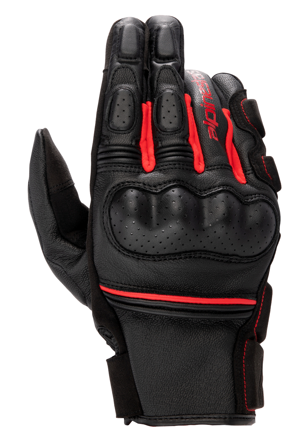Phenom Leather - Black Motorcycle Gloves | Alpinestars®