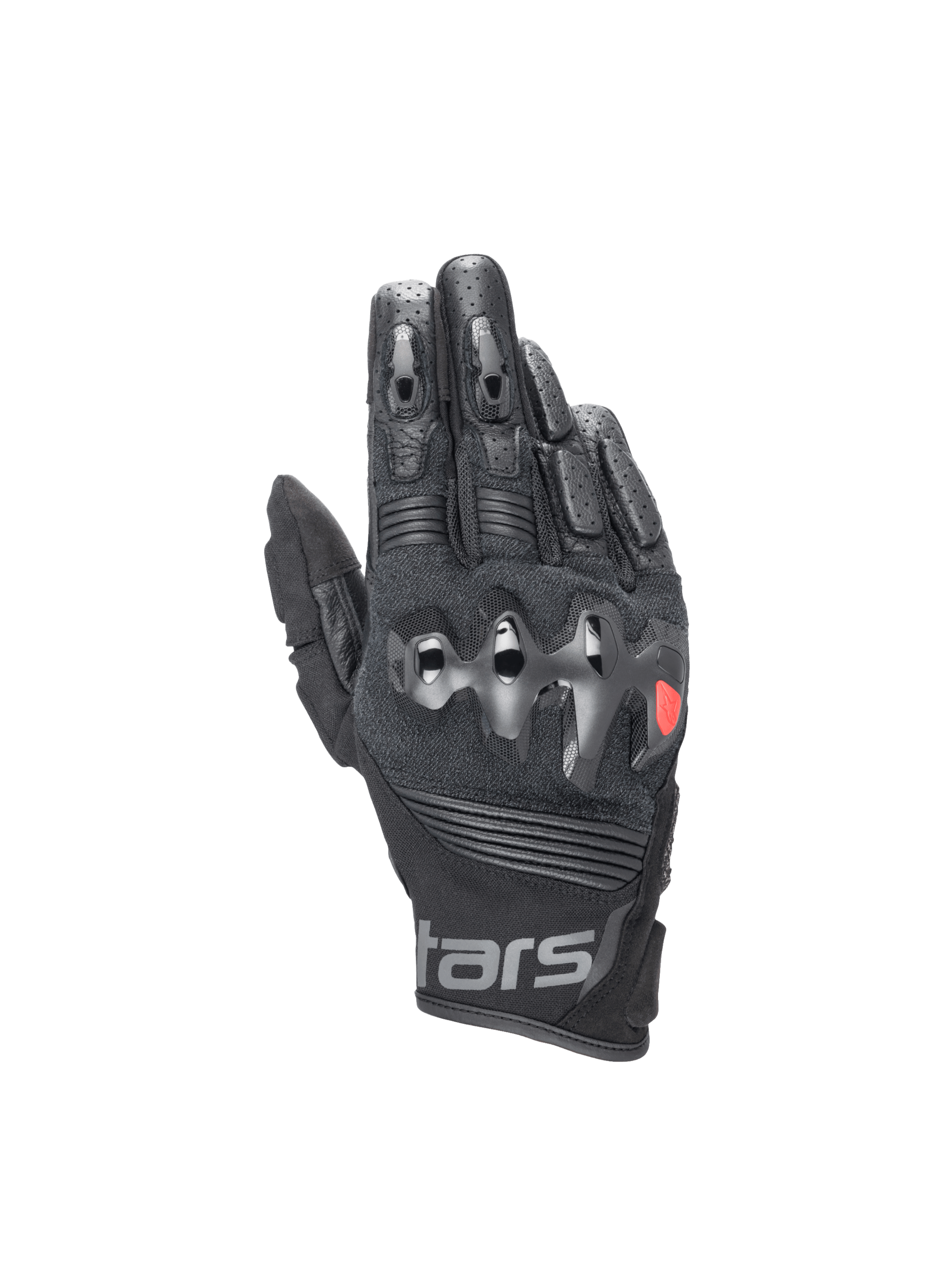 Halo Leather - Black Motorcycle Gloves | Alpinestars®