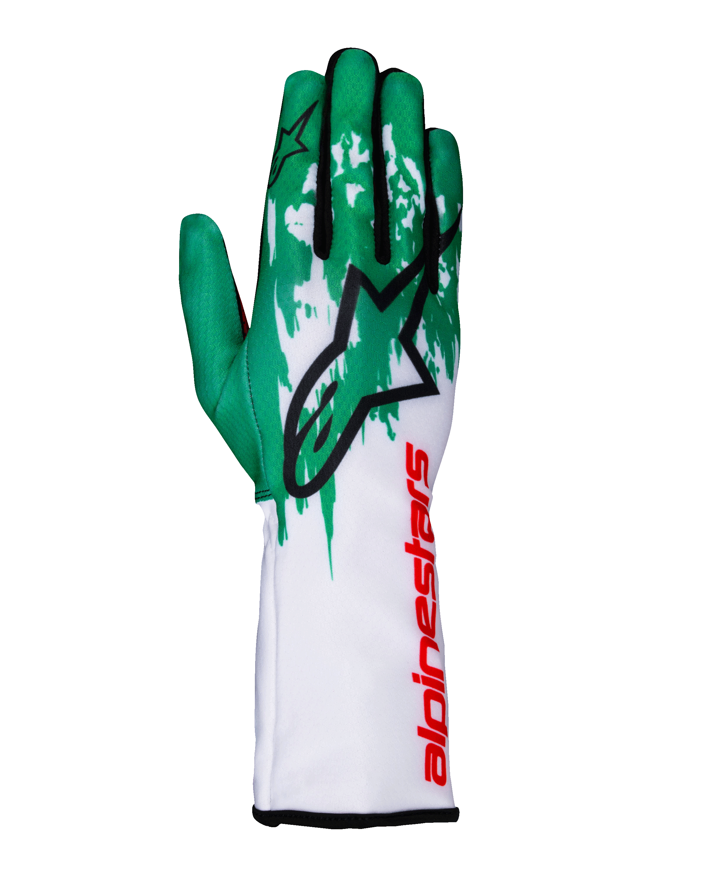 Tech-1 K V3 - White Karting Gloves | Alpinestars®