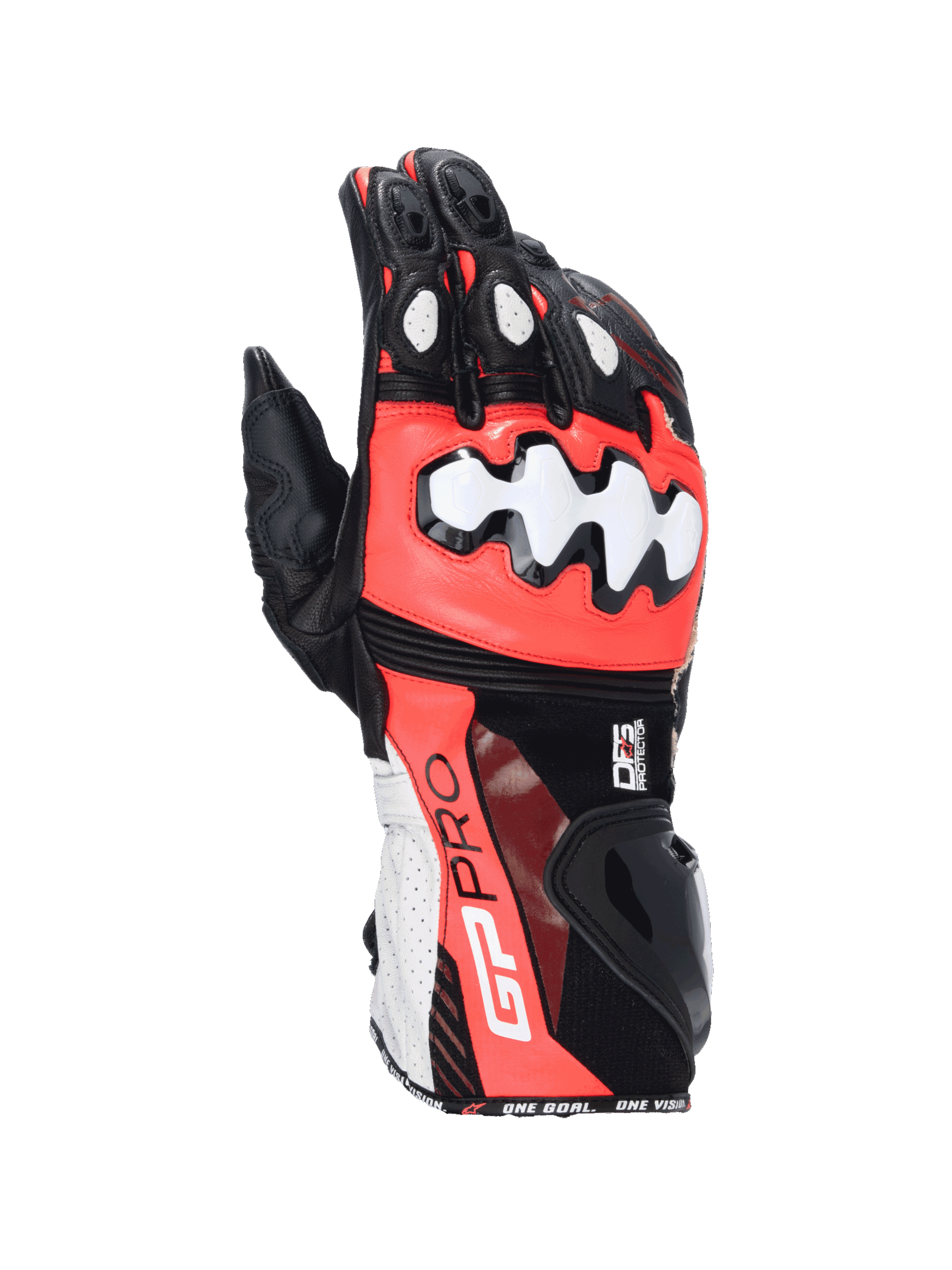 GP Pro R4 - Black Motorcycle Gloves | Alpinestars®