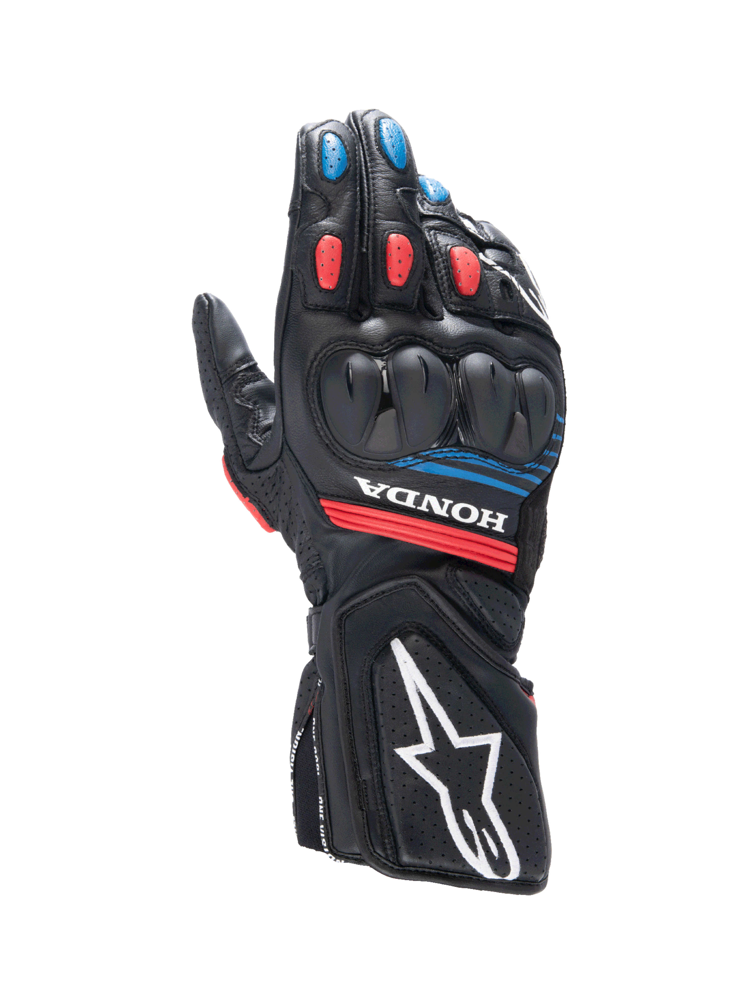 Honda SP-8 V3 - Black Motorcycle Gloves | Alpinestars®