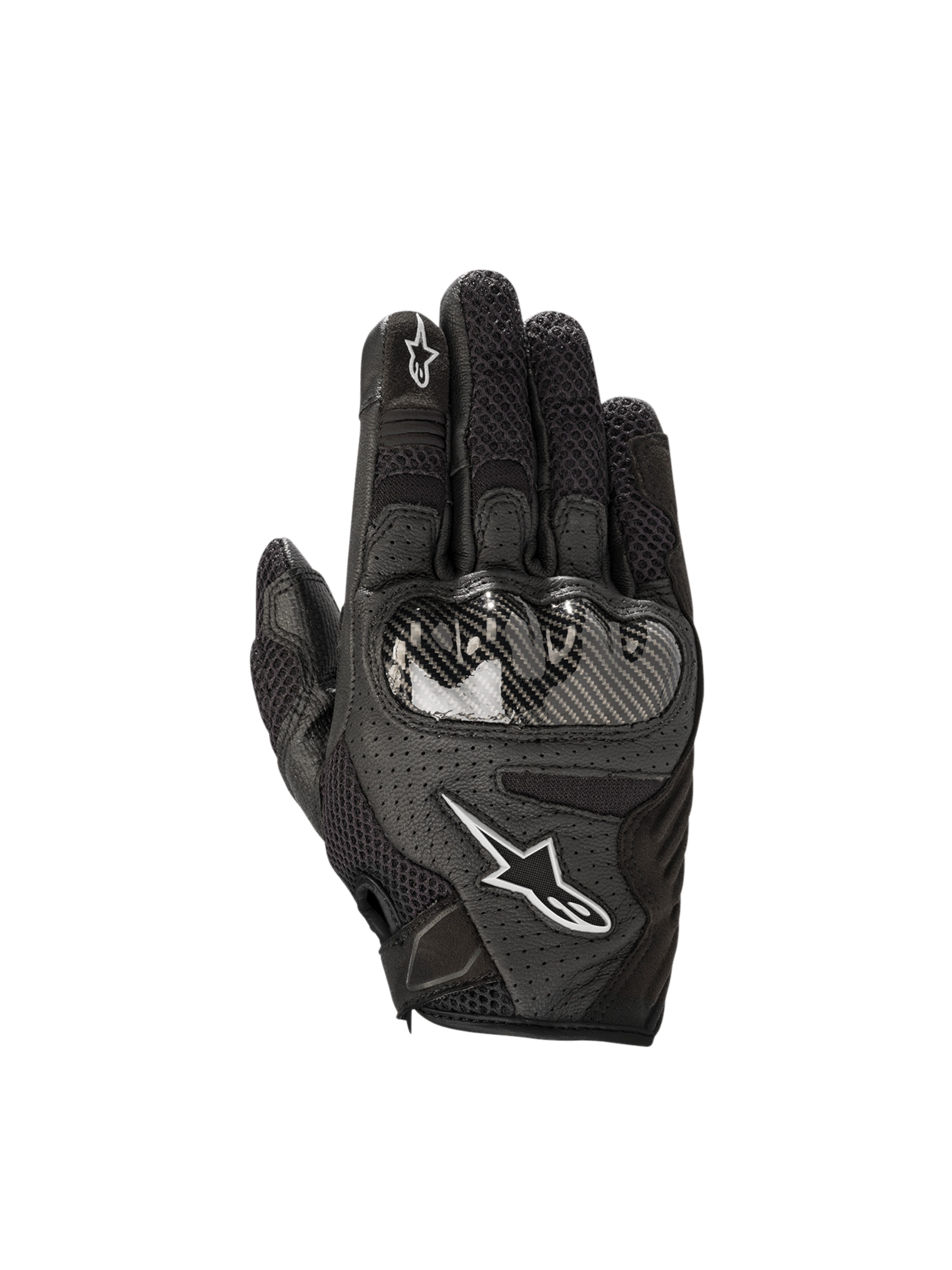 Stella SMX1-Air V2 - Black Motorcycle Gloves | Alpinestars®