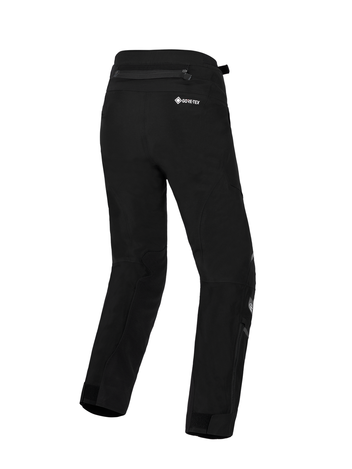 Alpinestars Stella ST-7 V2 2L GORE-TEX Pants Short, Women's Motorcycle Touring Pants, Black, waterproof construction with GORE-TEX branding and lower leg zippers, rear view