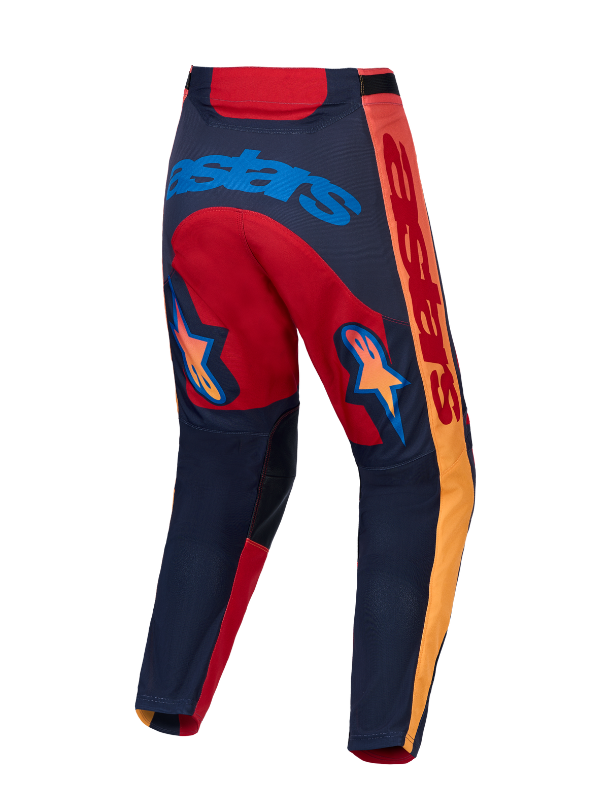 Alpinestars Racer Hunt Pants, Red and Graystone motocross racing pants with stretch ripstop and star graphics.