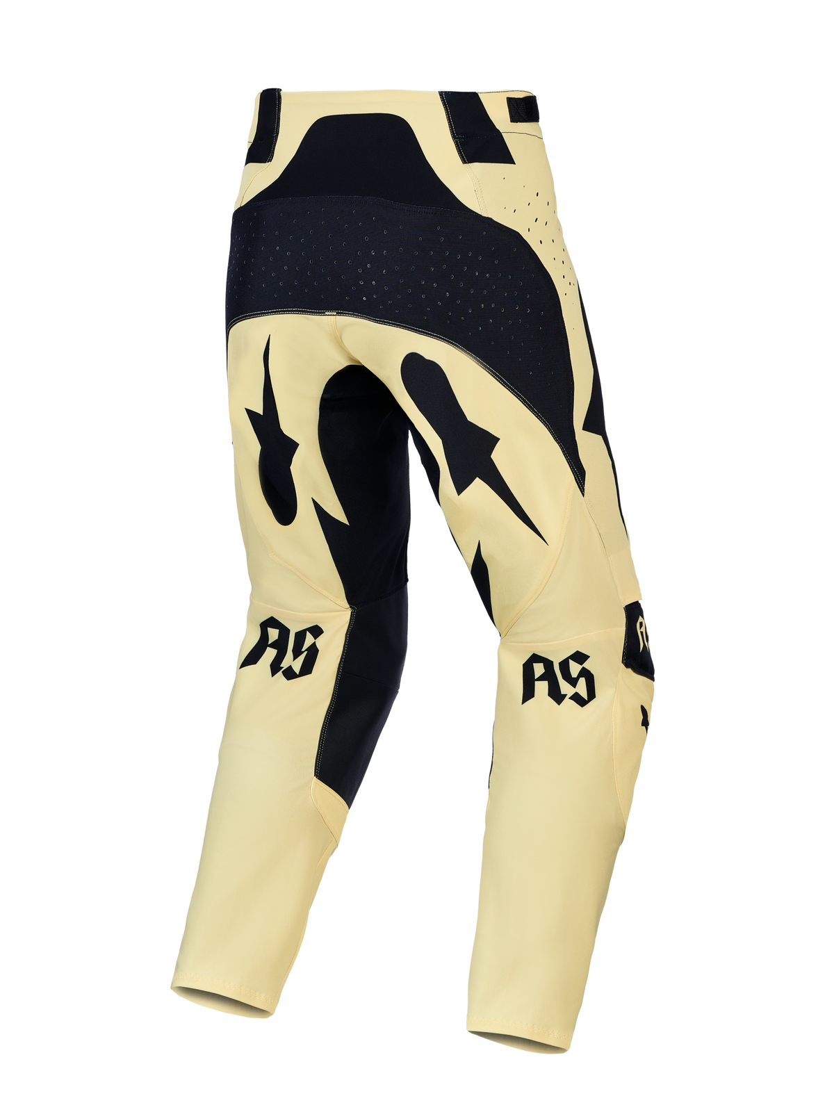 Alpinestars Techstar Atrox Motocross Pants, Men's Yellow and Black off-road gear with reinforced seat and stretch ripstop.