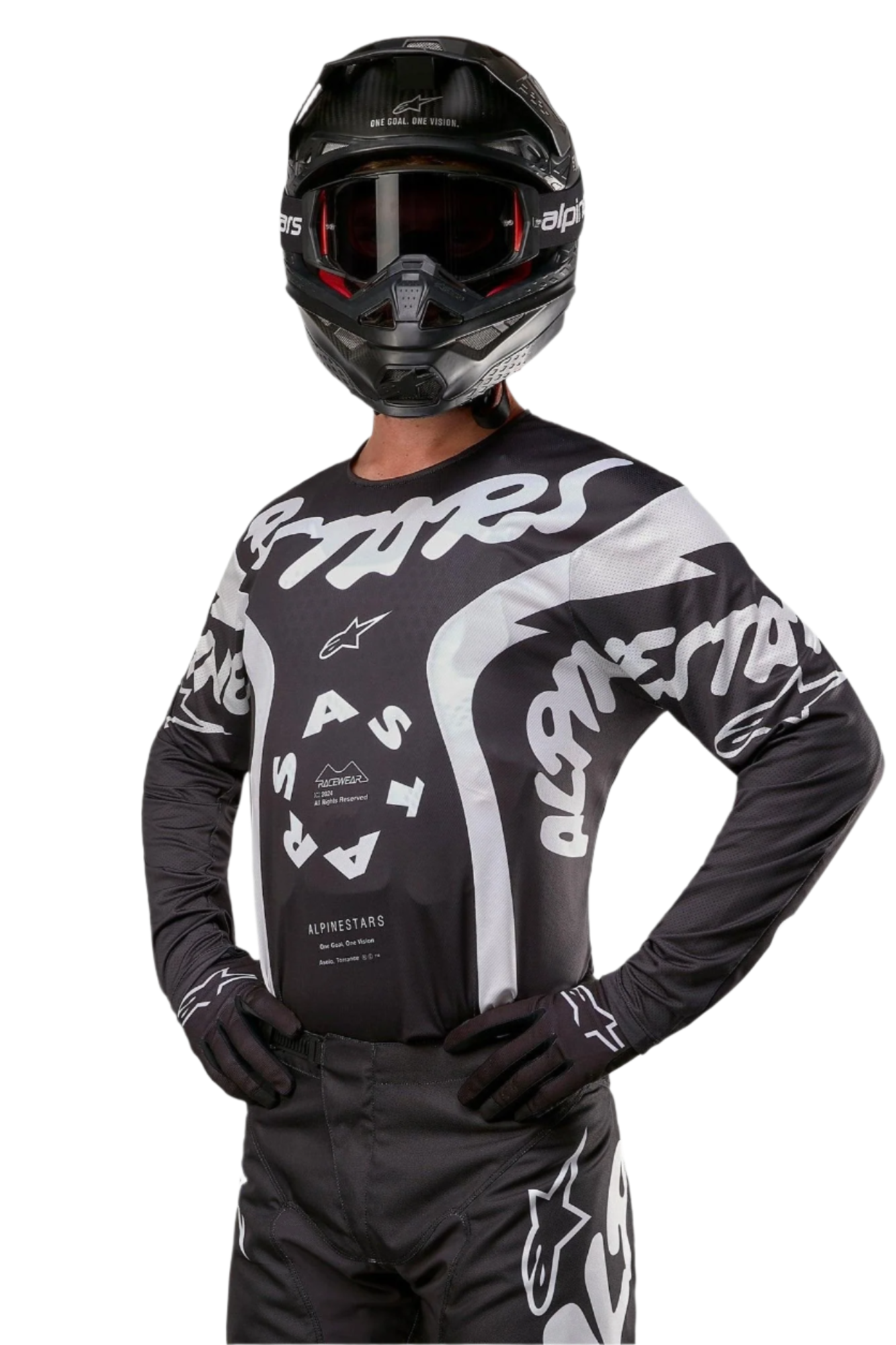 2024 Racer Hana - Black MX Jersey | Alpinestars®